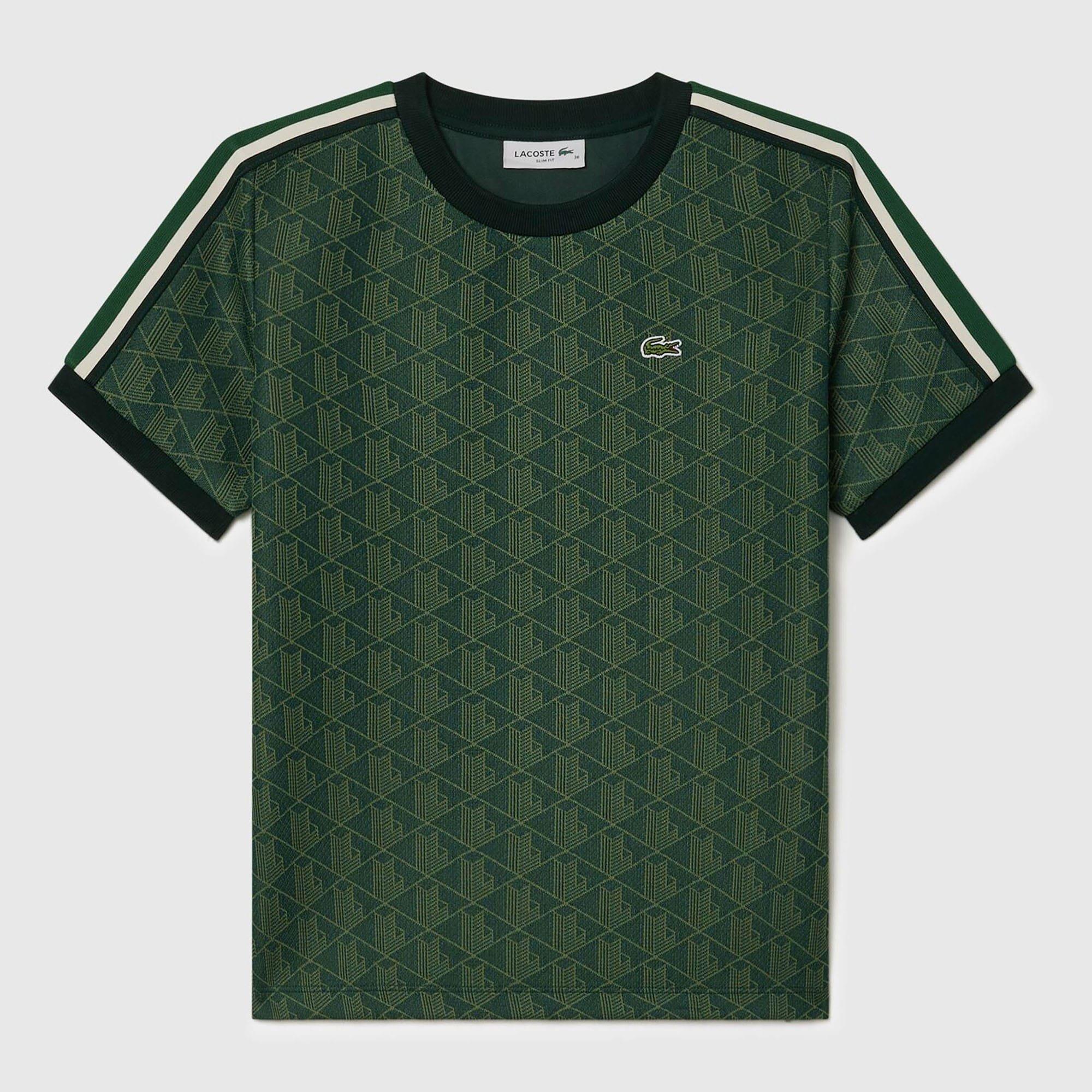 Green - Lacoste - Slim-Fit Monogram Jacquard T-Shirt