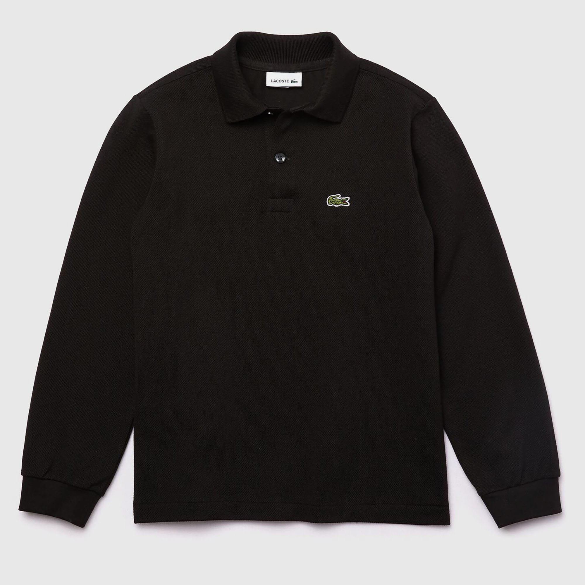 Black - Lacoste - Classic Long Sleeve Polo Shirt - 1