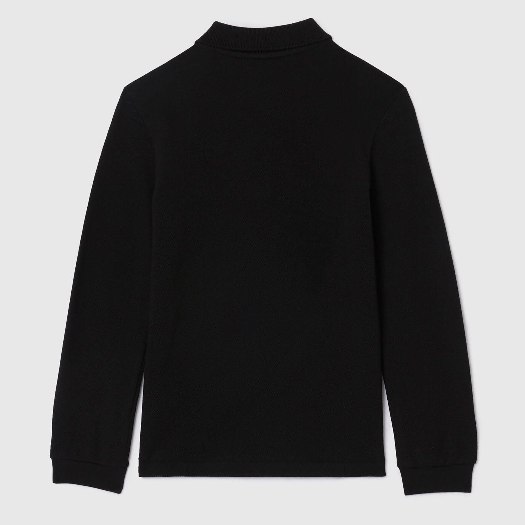 Black - Lacoste - Classic Long Sleeve Polo Shirt - 2