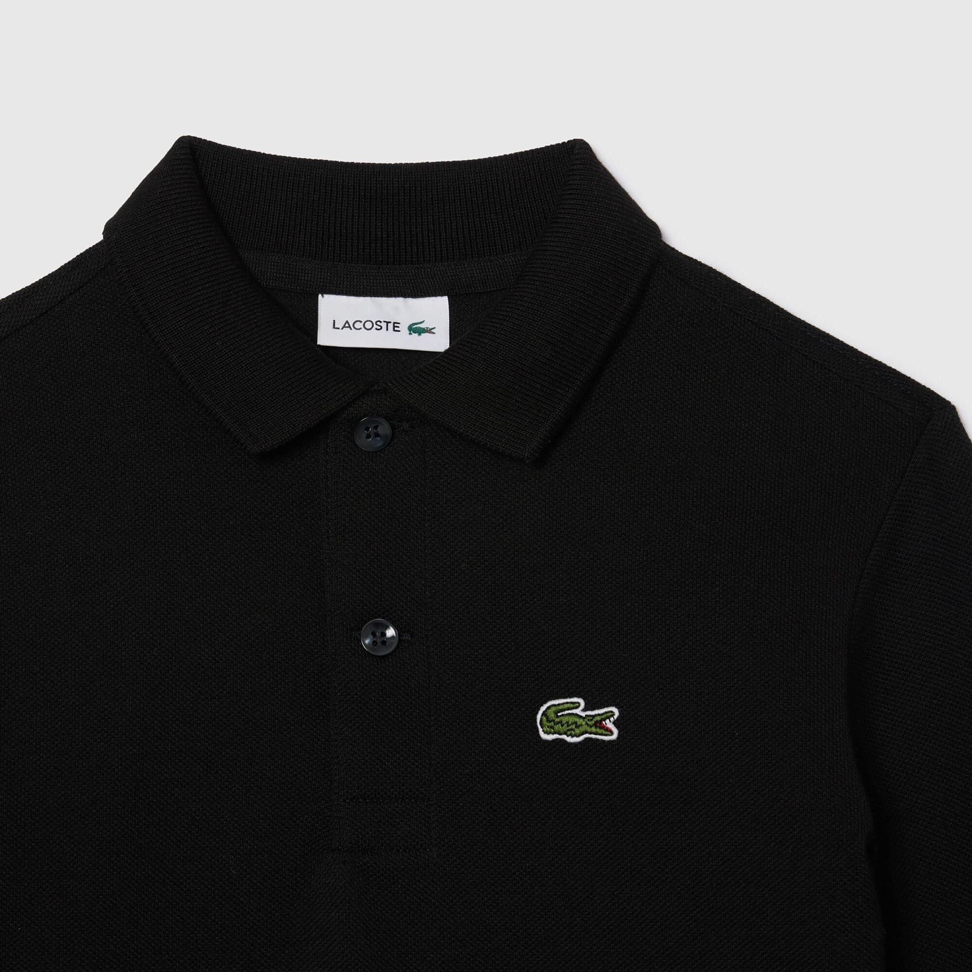 Black - Lacoste - Classic Long Sleeve Polo Shirt - 3
