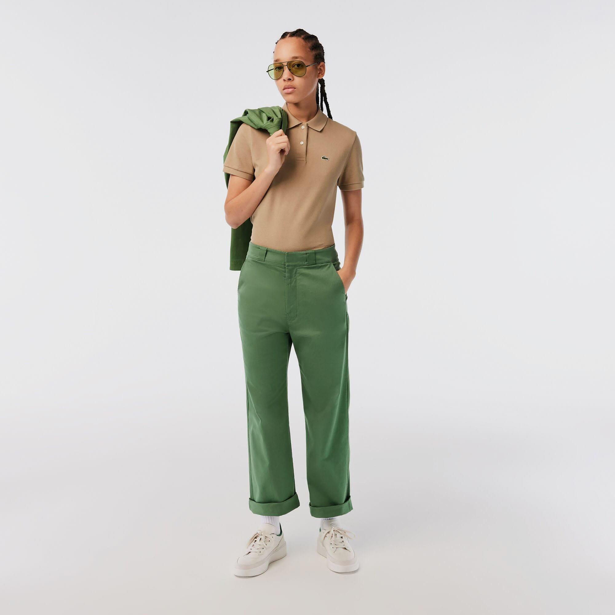 Green - Lacoste - Stretch Gabardine Pants - 2