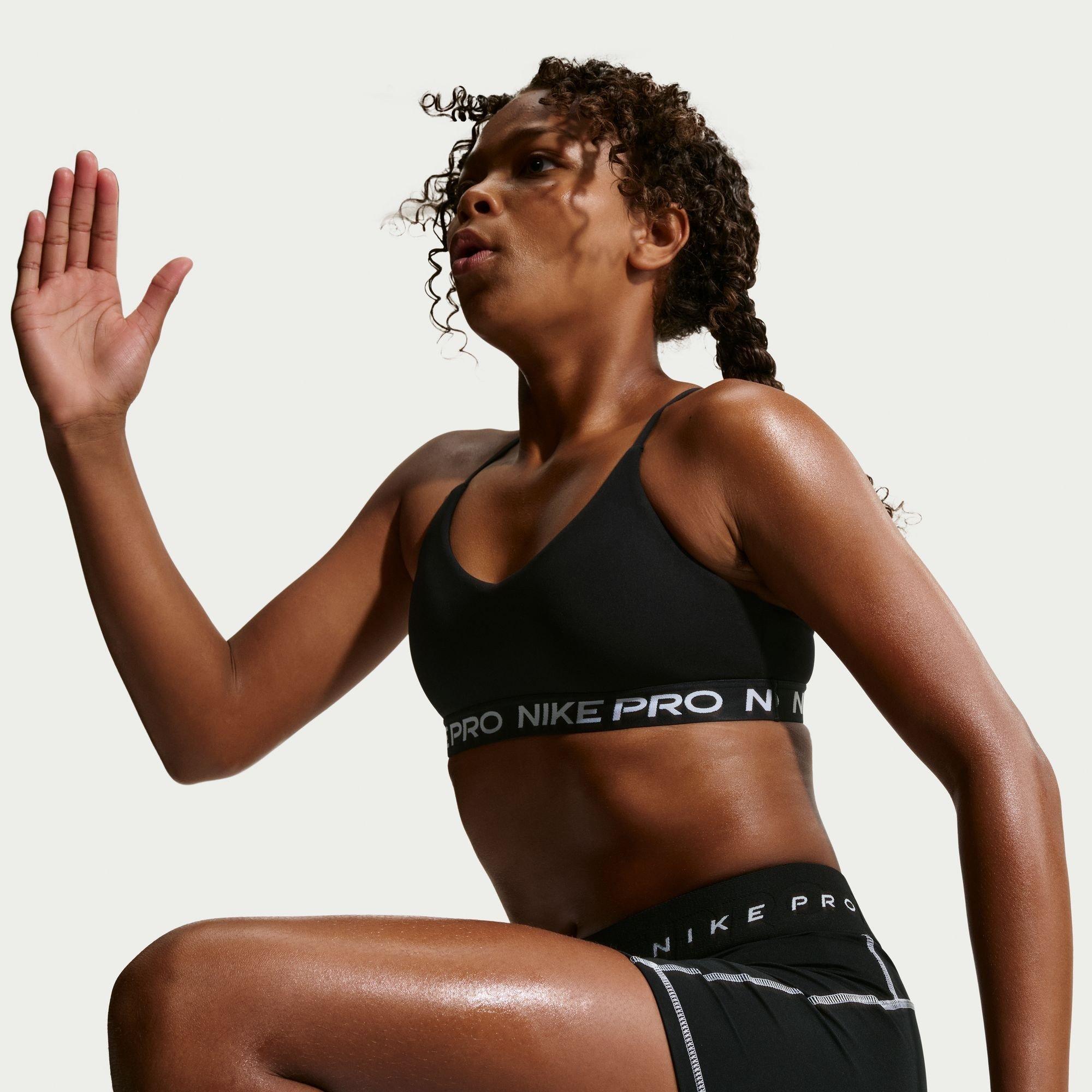 Black - Nike - Kids' Indy Non Wired Low Impact Sports Bra - 3