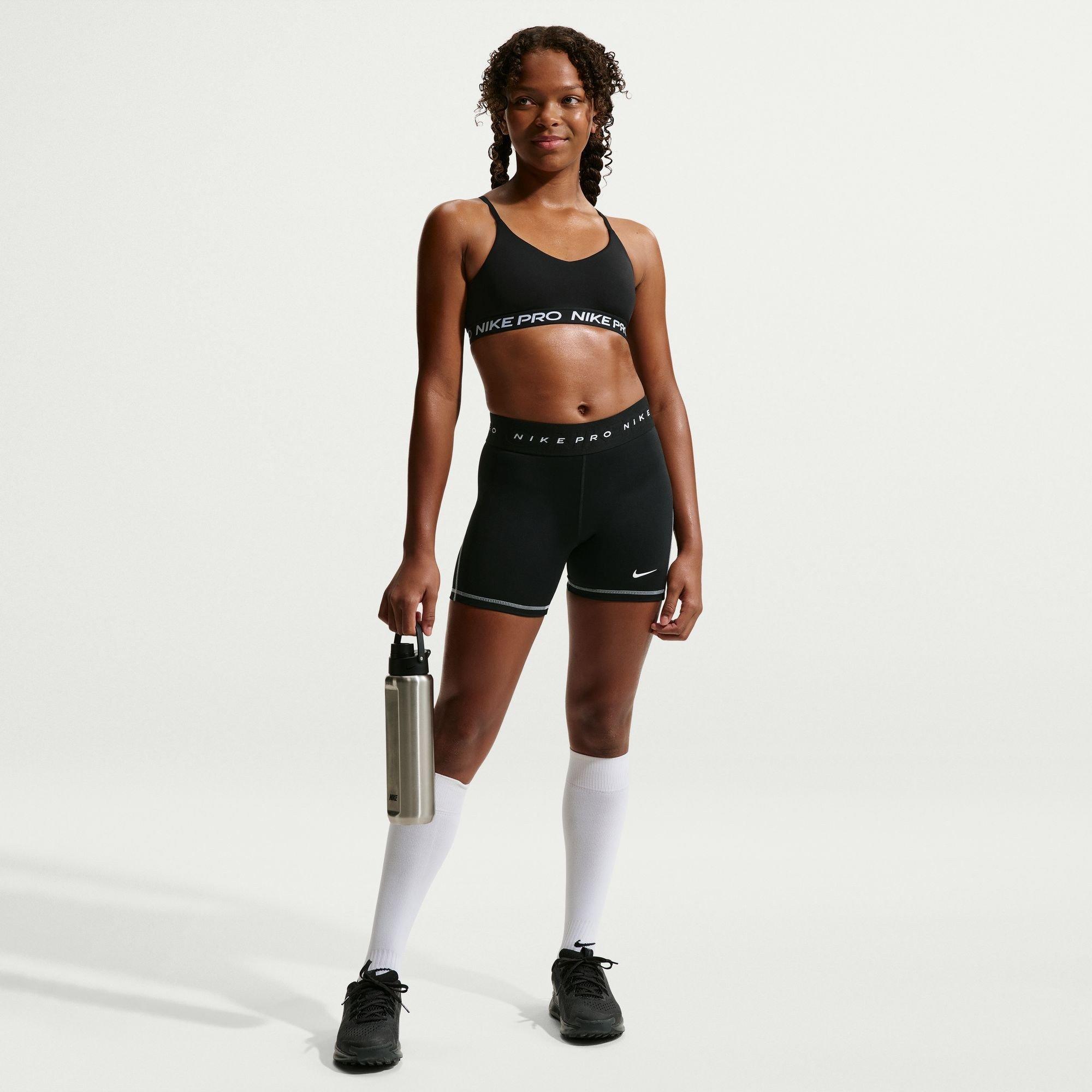 Black - Nike - Kids' Indy Non Wired Low Impact Sports Bra - 5