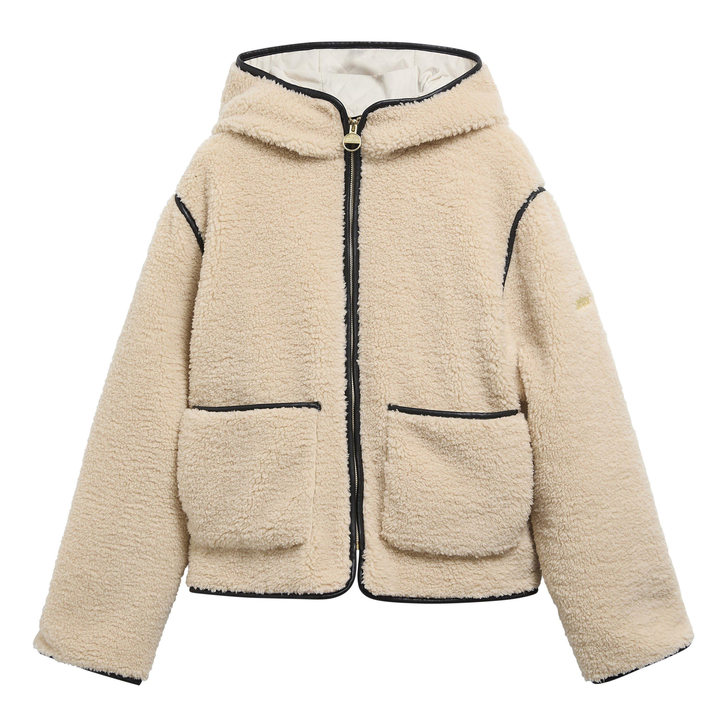 Barbour International B.Int Ramona Flc Jkt Ld64 - Jasmine/Black - Size 8 (XS)