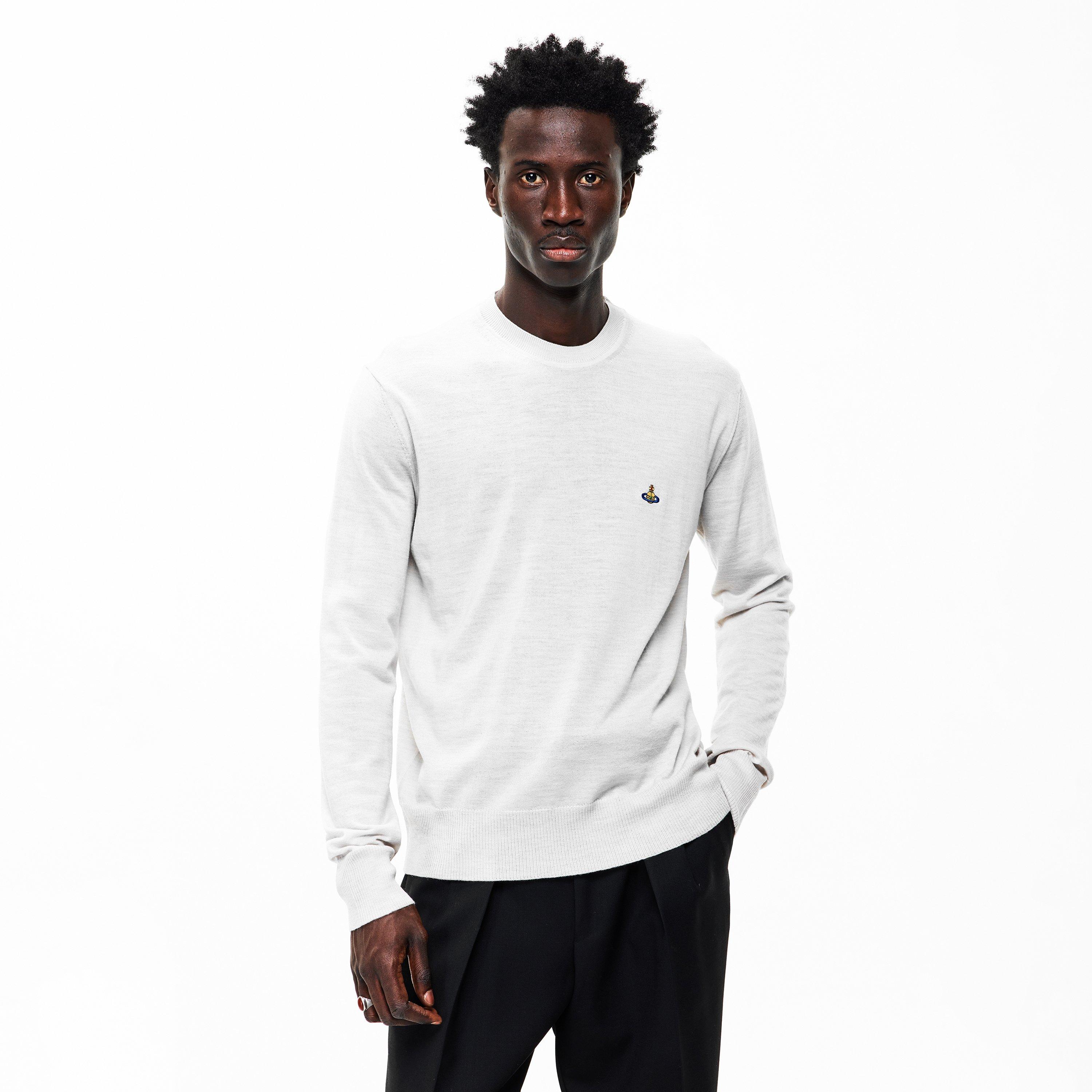 Grey - Vivienne Westwood - Men's Alex Crew Neck Jumper - 3