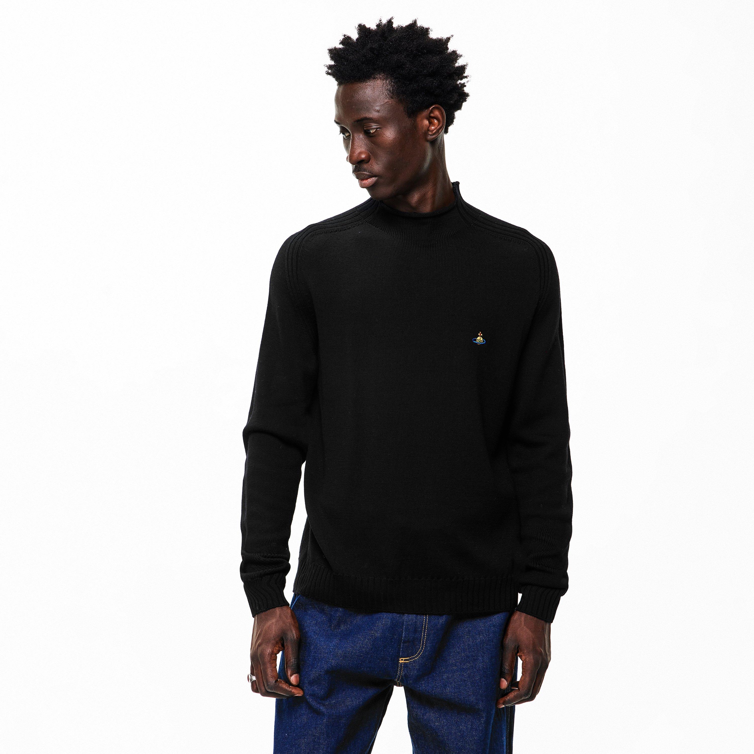 Black - Vivienne Westwood - Men's Fisherman Crew Neck Jumper - 3