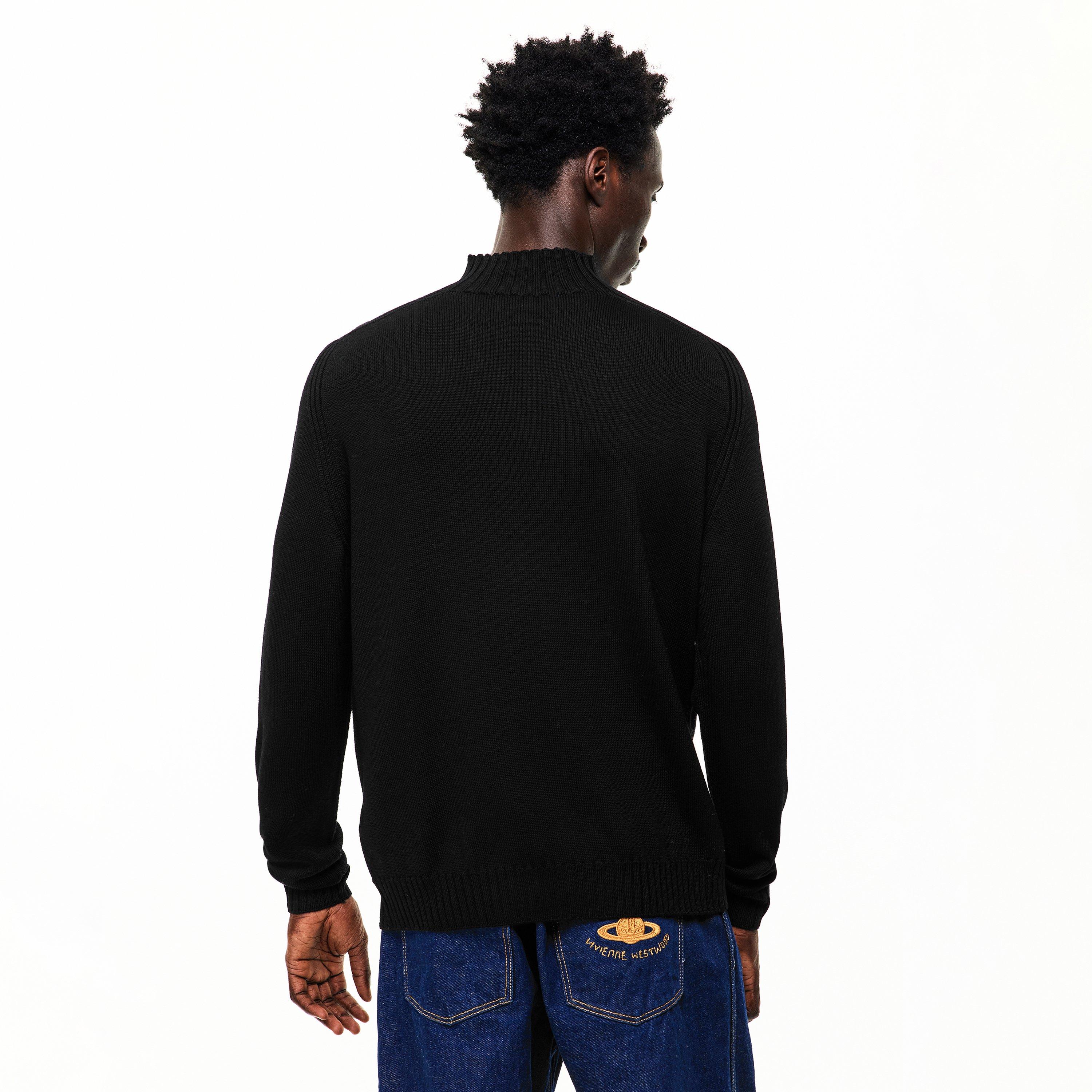 Black - Vivienne Westwood - Men's Fisherman Crew Neck Jumper - 4