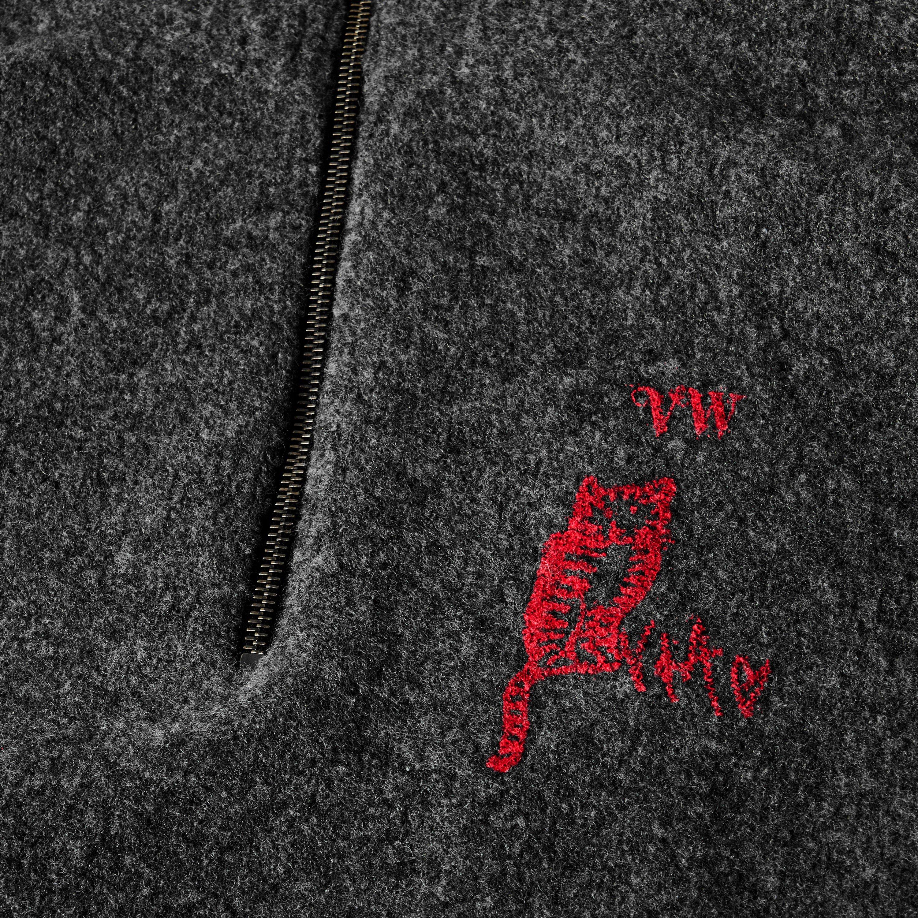 Charcoal - Vivienne Westwood - Men's Logo Turtle Turtle Neck Jumper - 5