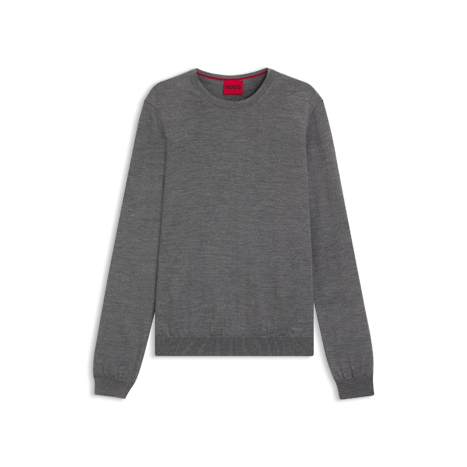 Grey - Hugo - San Cedric-M1 Crewneck Sweater - 1