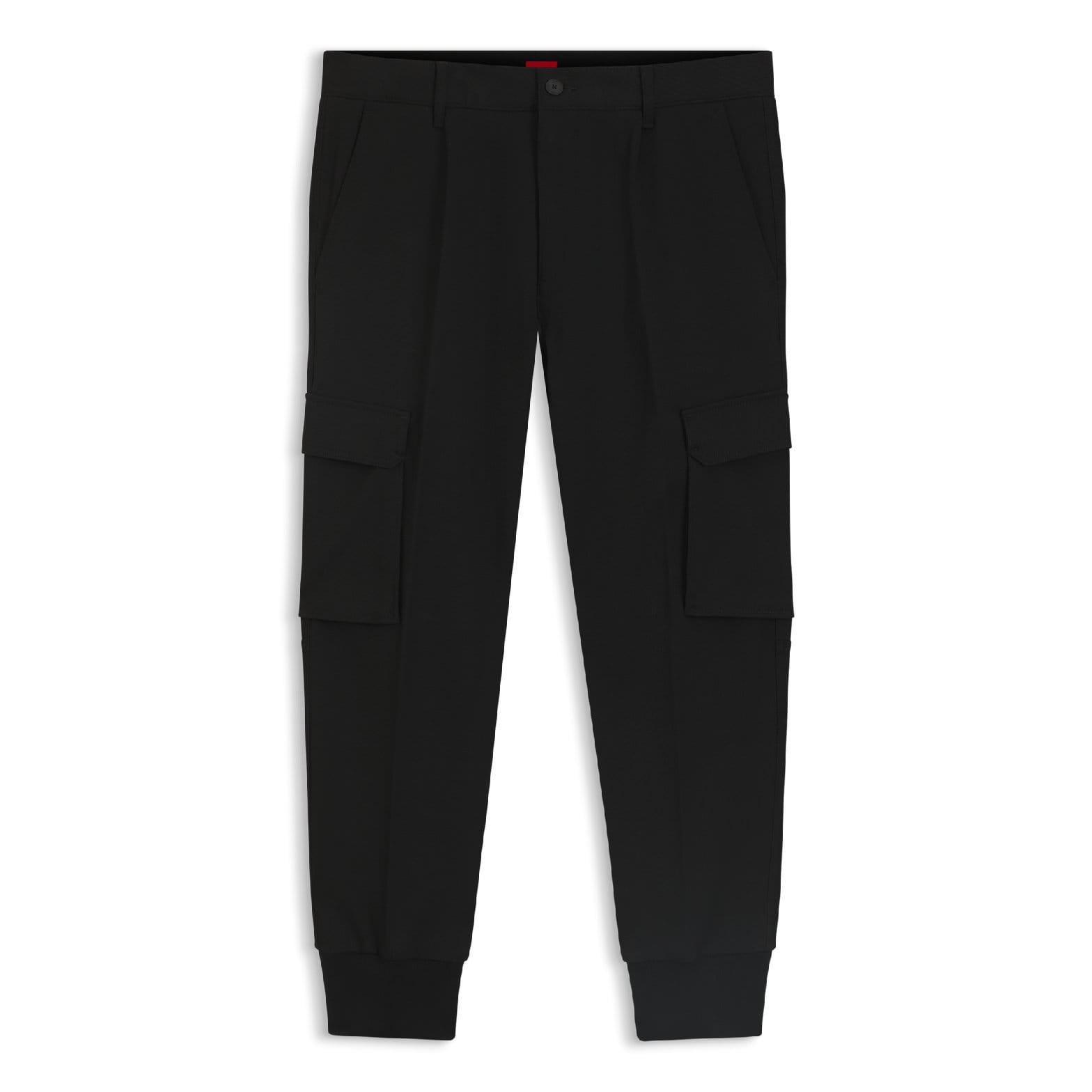 Black - Hugo - Glavin241 Slim Fit Cargo Trousers - 1