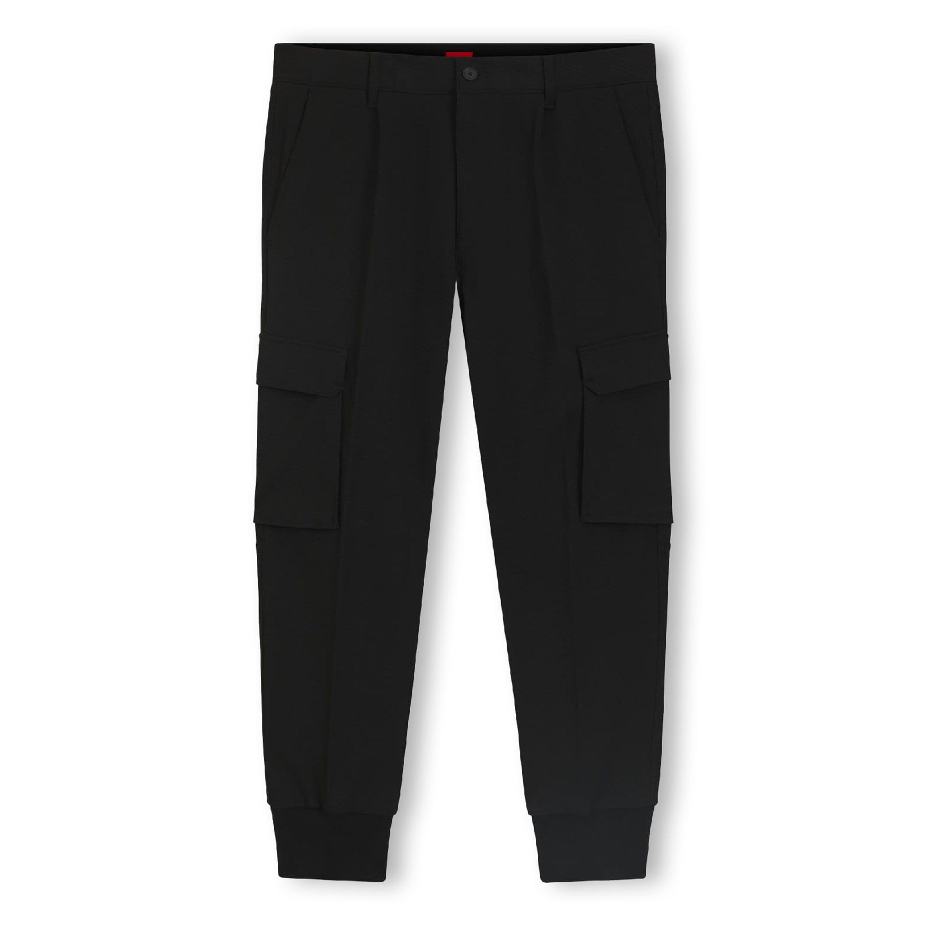 Black - Hugo - Glavin241 Slim Fit Cargo Trousers - 1