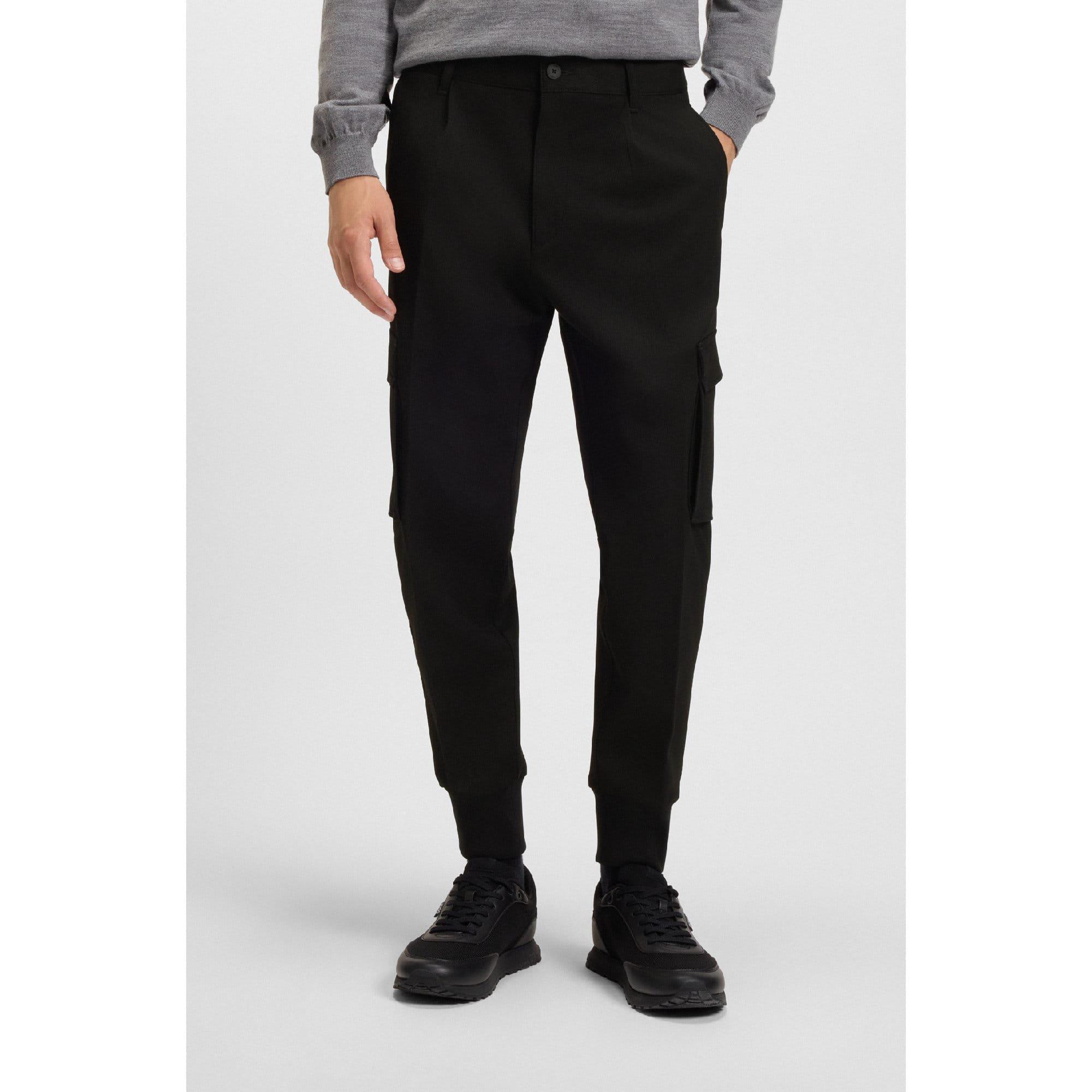 Black - Hugo - Glavin241 Slim Fit Cargo Trousers - 2