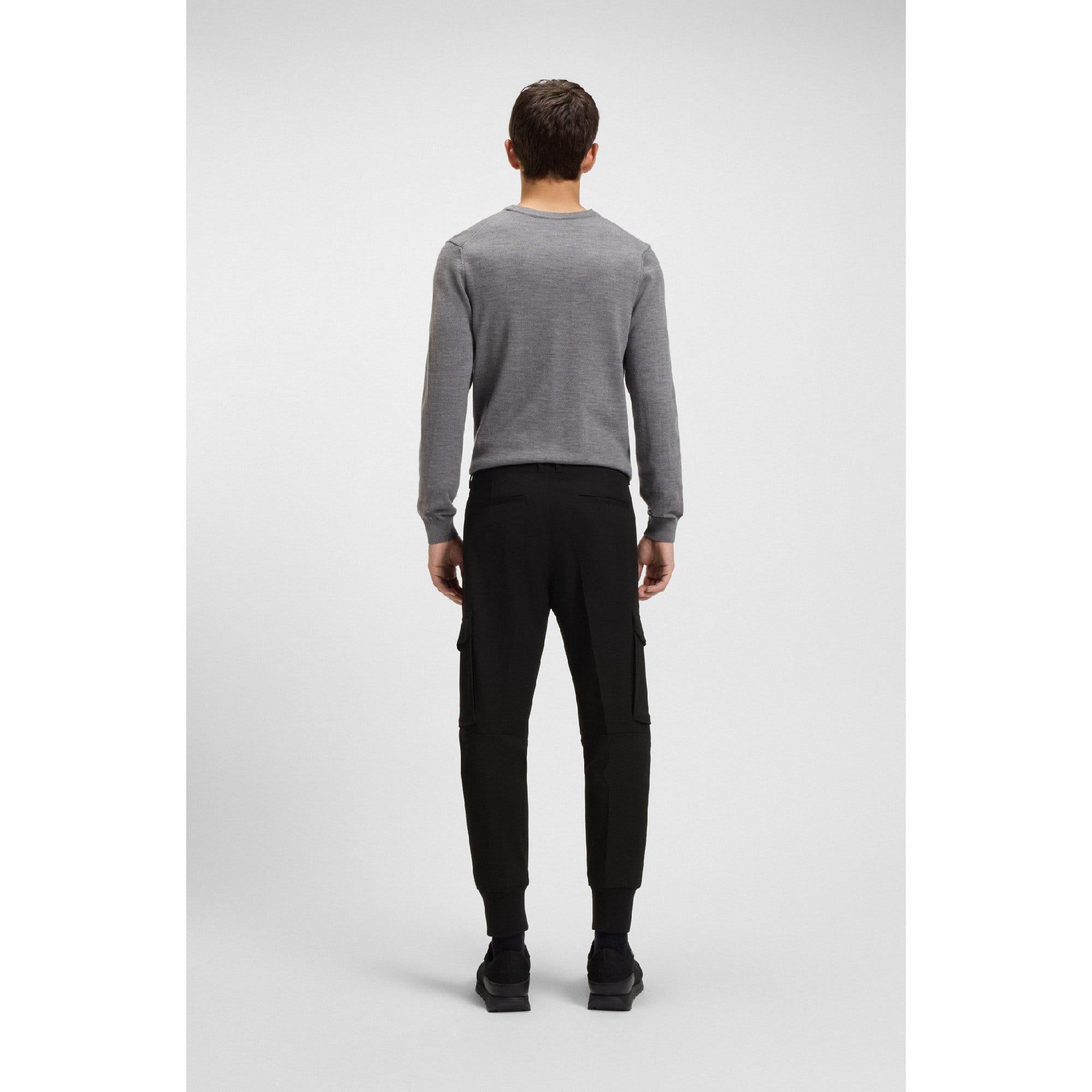 Black - Hugo - Glavin241 Slim Fit Cargo Trousers - 3