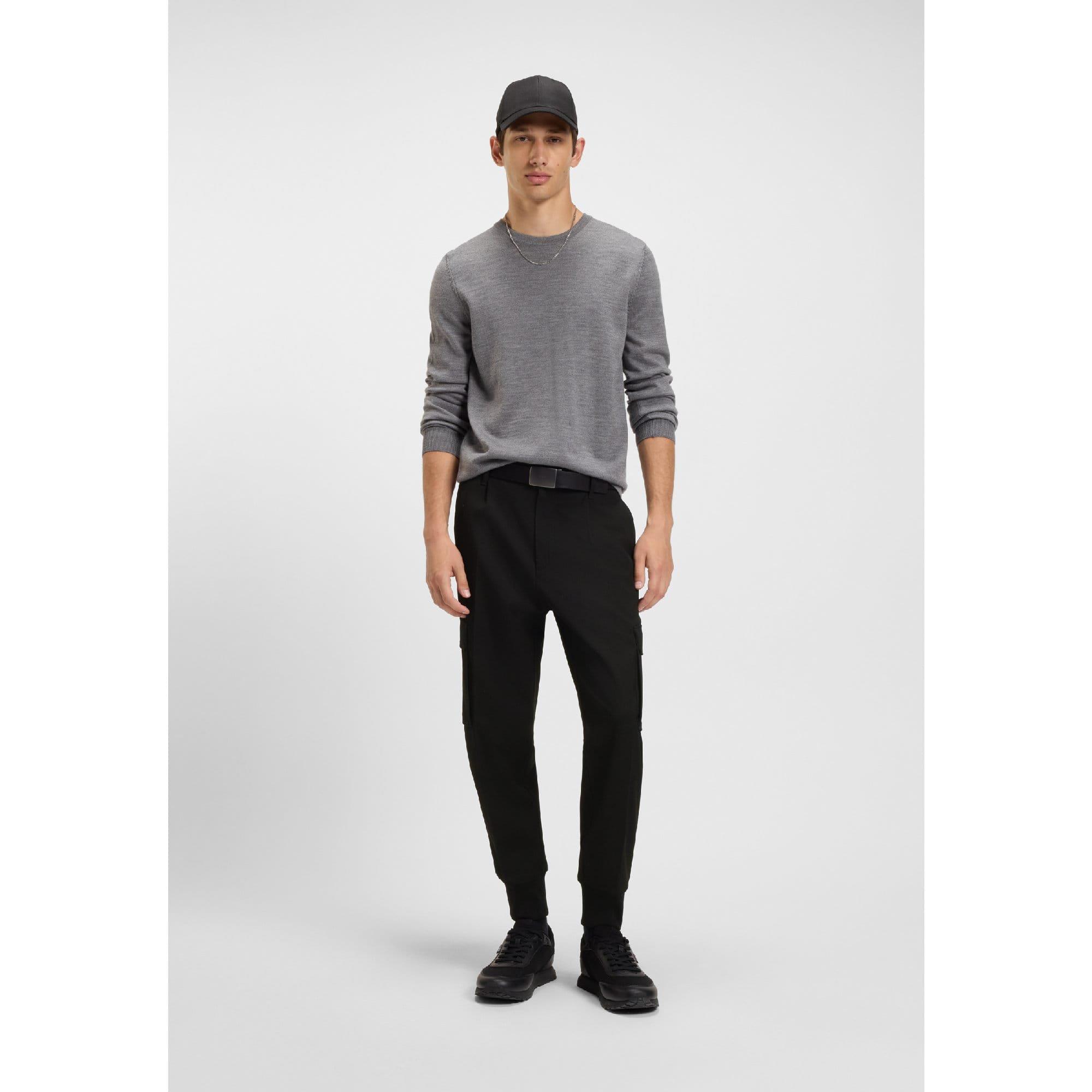 Black - Hugo - Glavin241 Slim Fit Cargo Trousers - 4