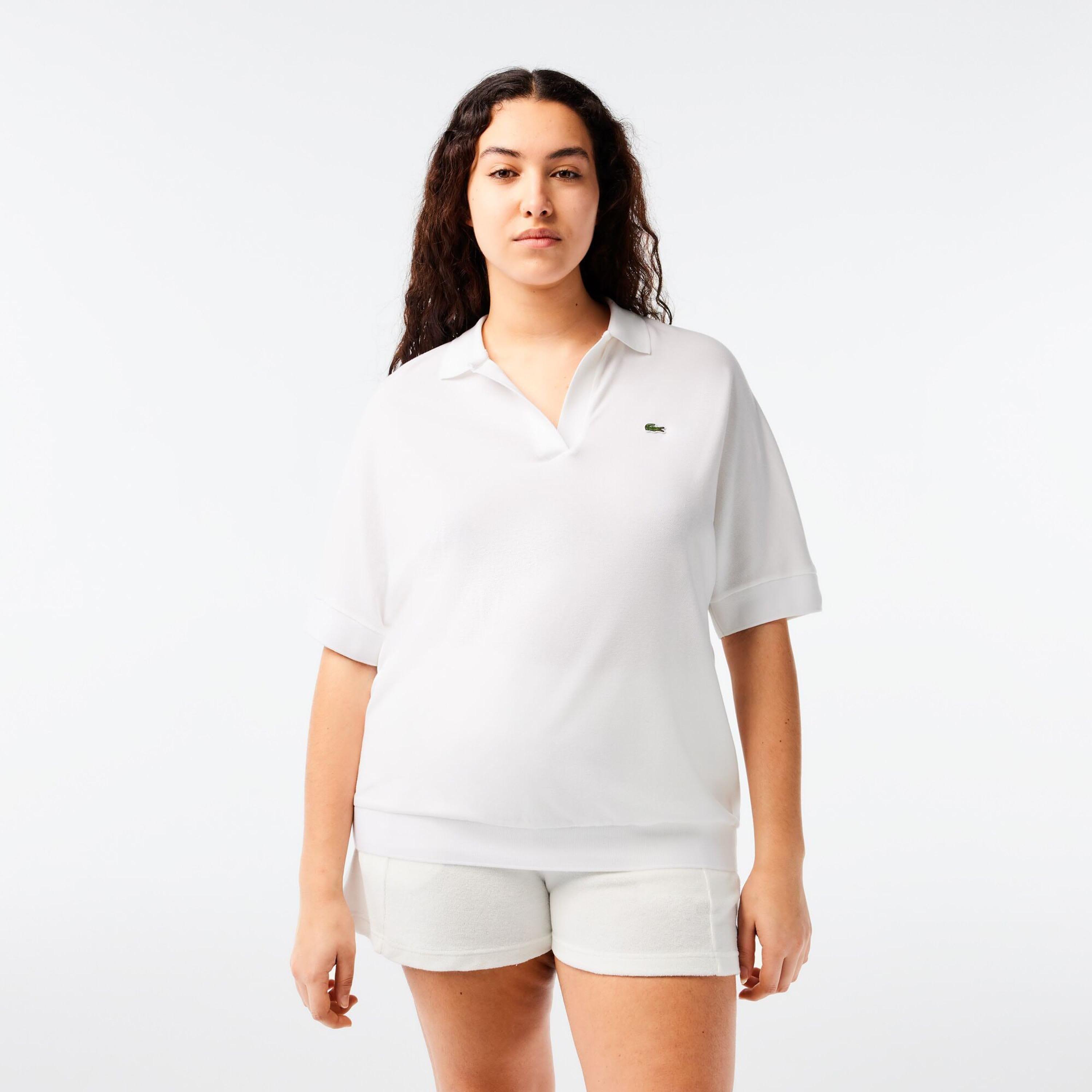 White - Lacoste - Loose-Fit Polo Shirt - 2