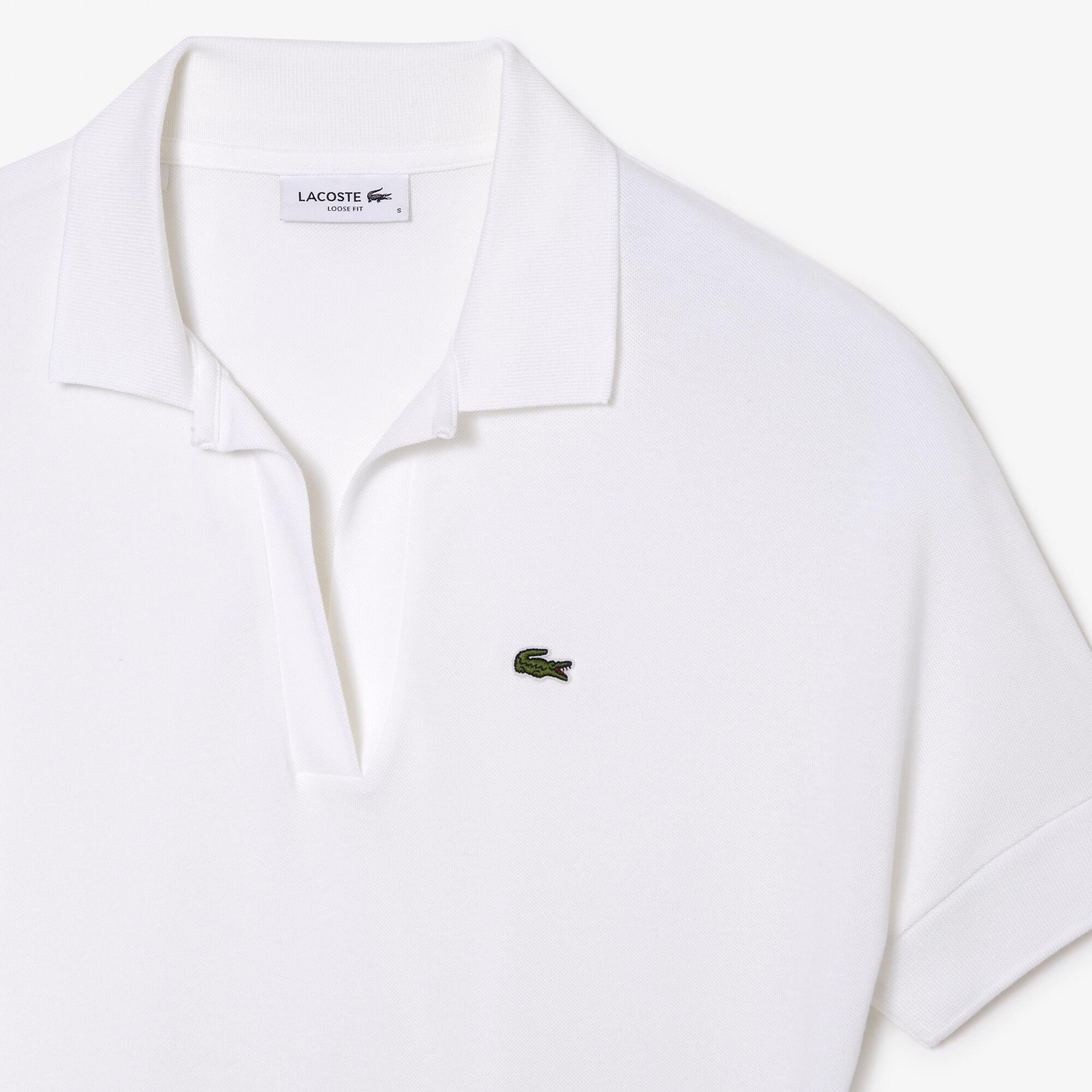 White - Lacoste - Loose-Fit Polo Shirt - 6