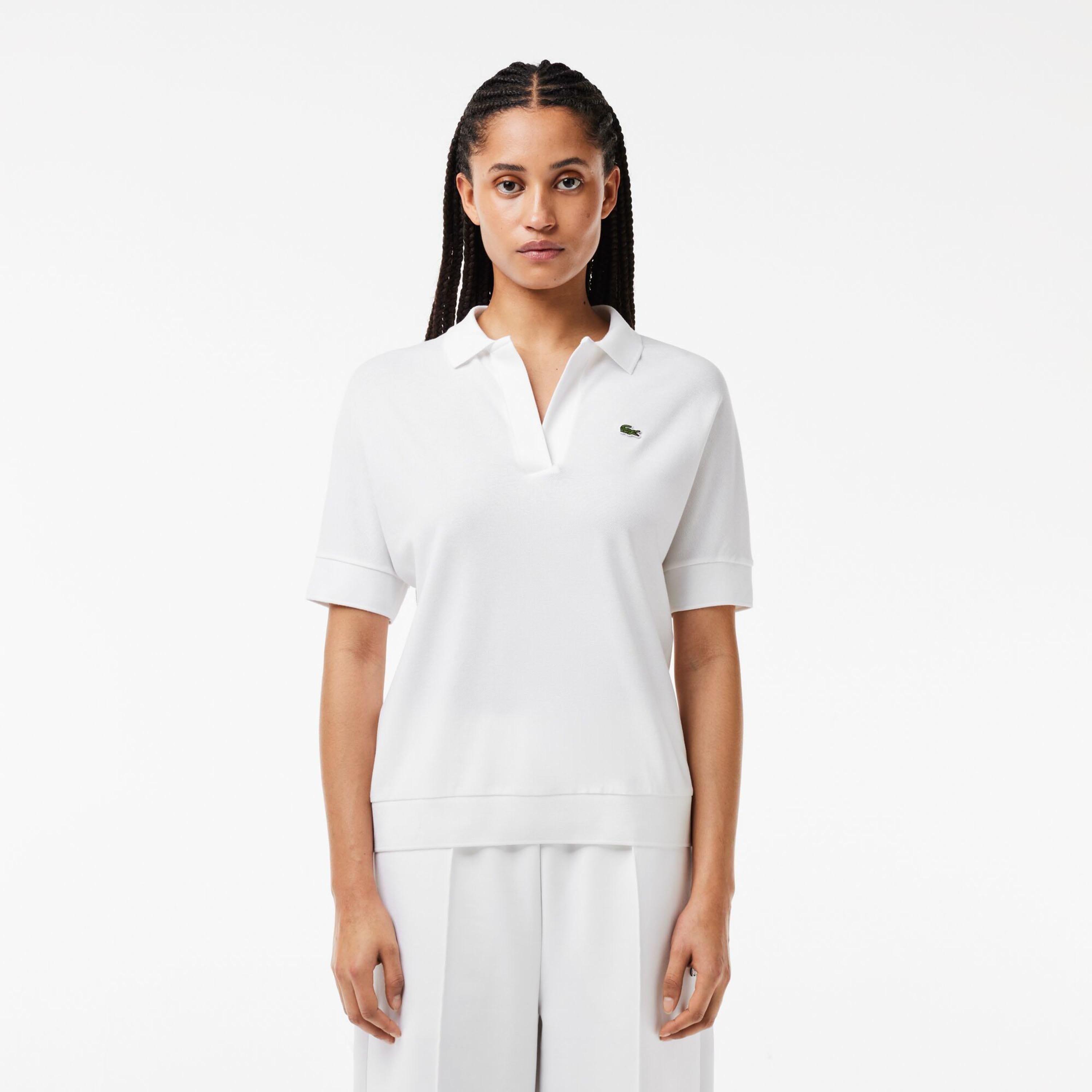White - Lacoste - Loose-Fit Polo Shirt - 7