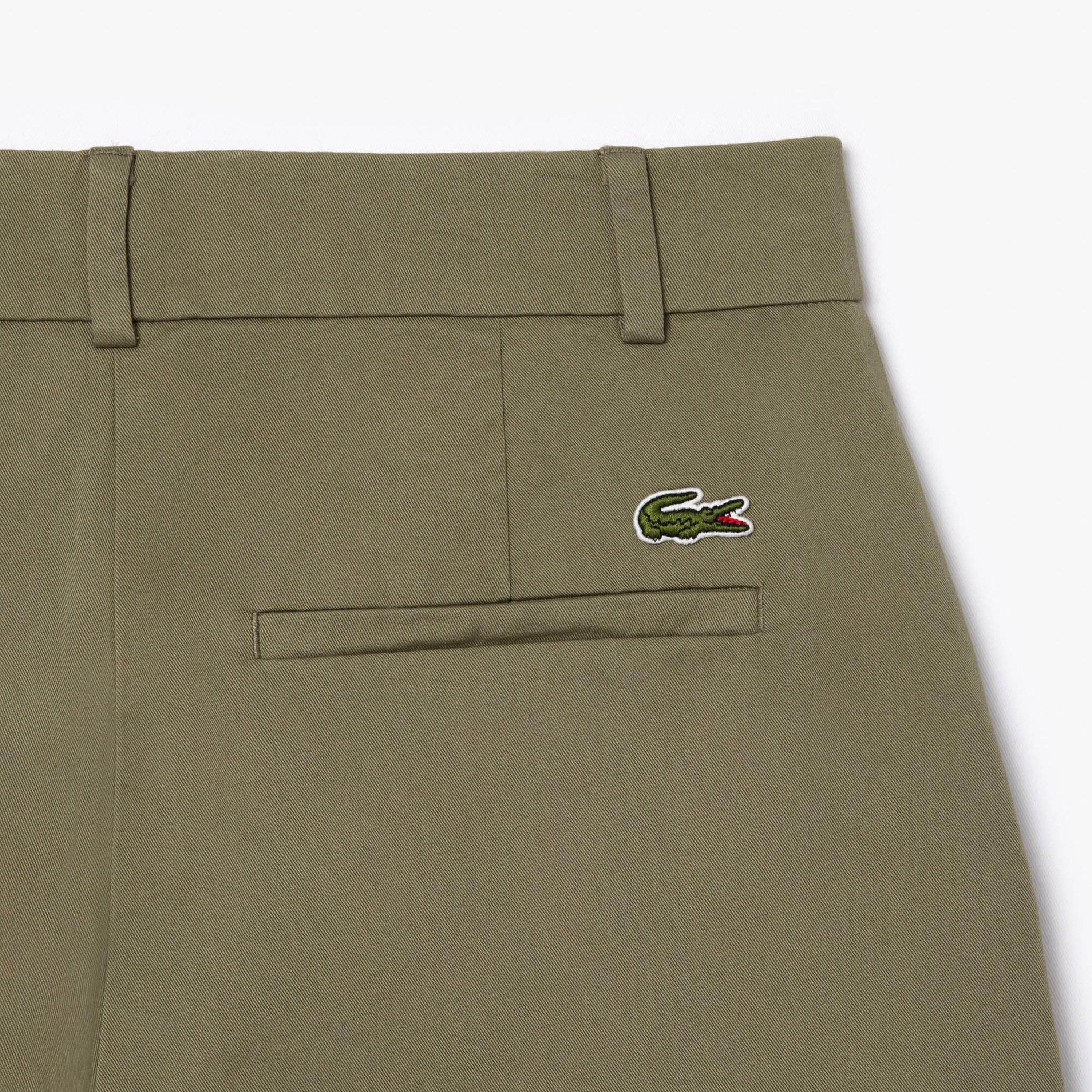 Khaki - Lacoste - Tapered Chinos - 2