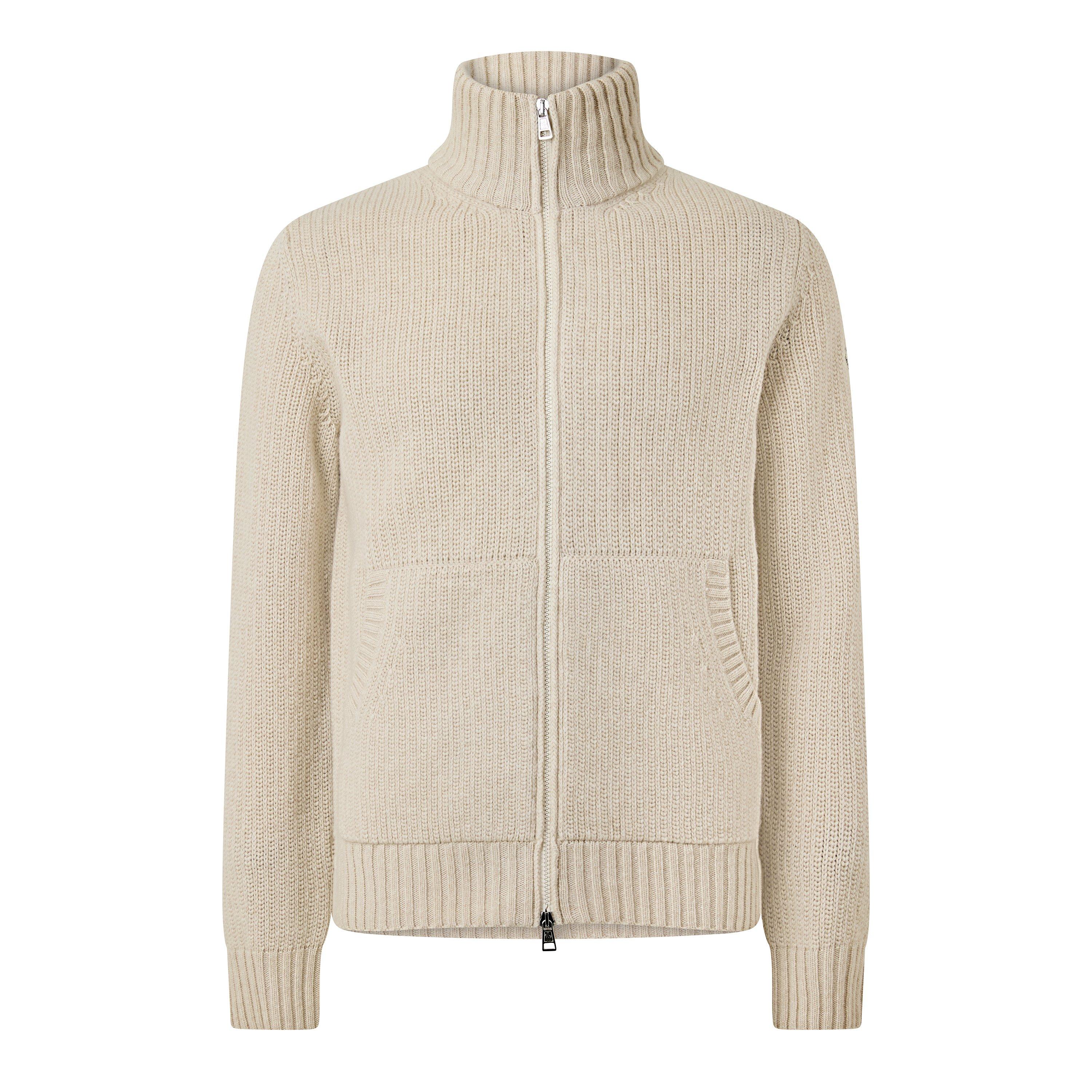 Moncler Full Zip Cardigan - Male - Cardigans - Beige - M - Knitwear - Image 2