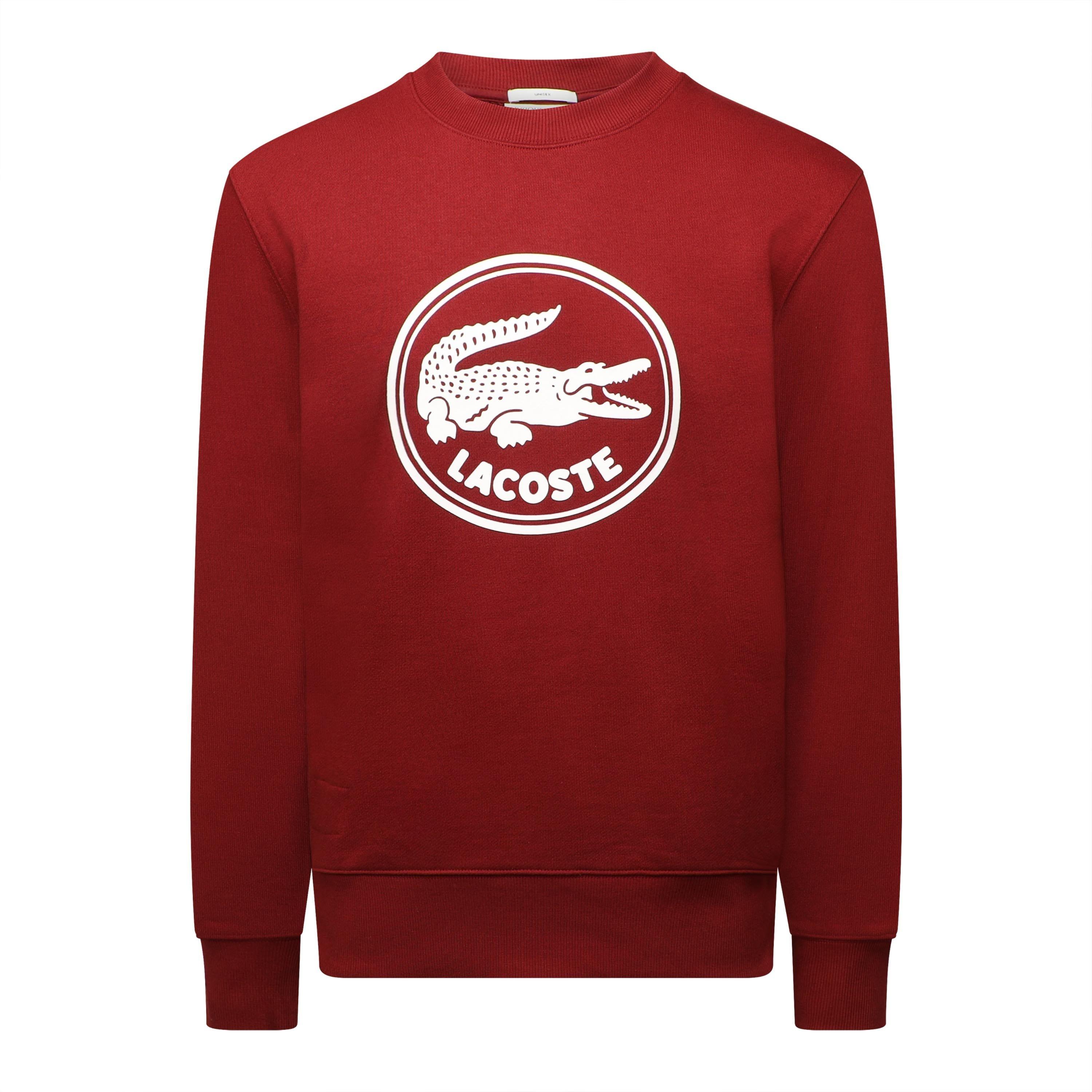 Lacoste Crewneck Sweatshirt - Red - XS