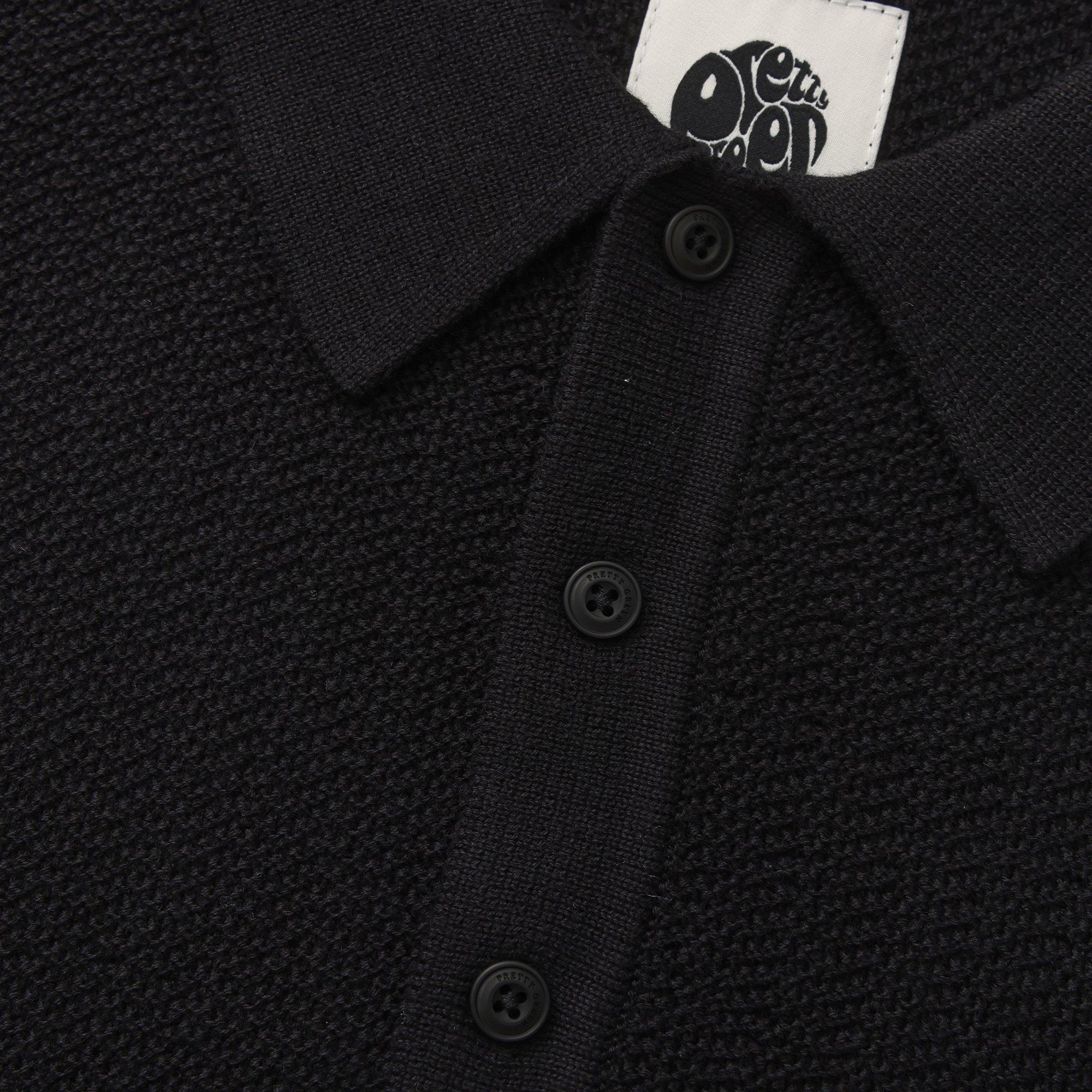 Black - Pretty Green - PG Knitted Polo Sn64 - 5