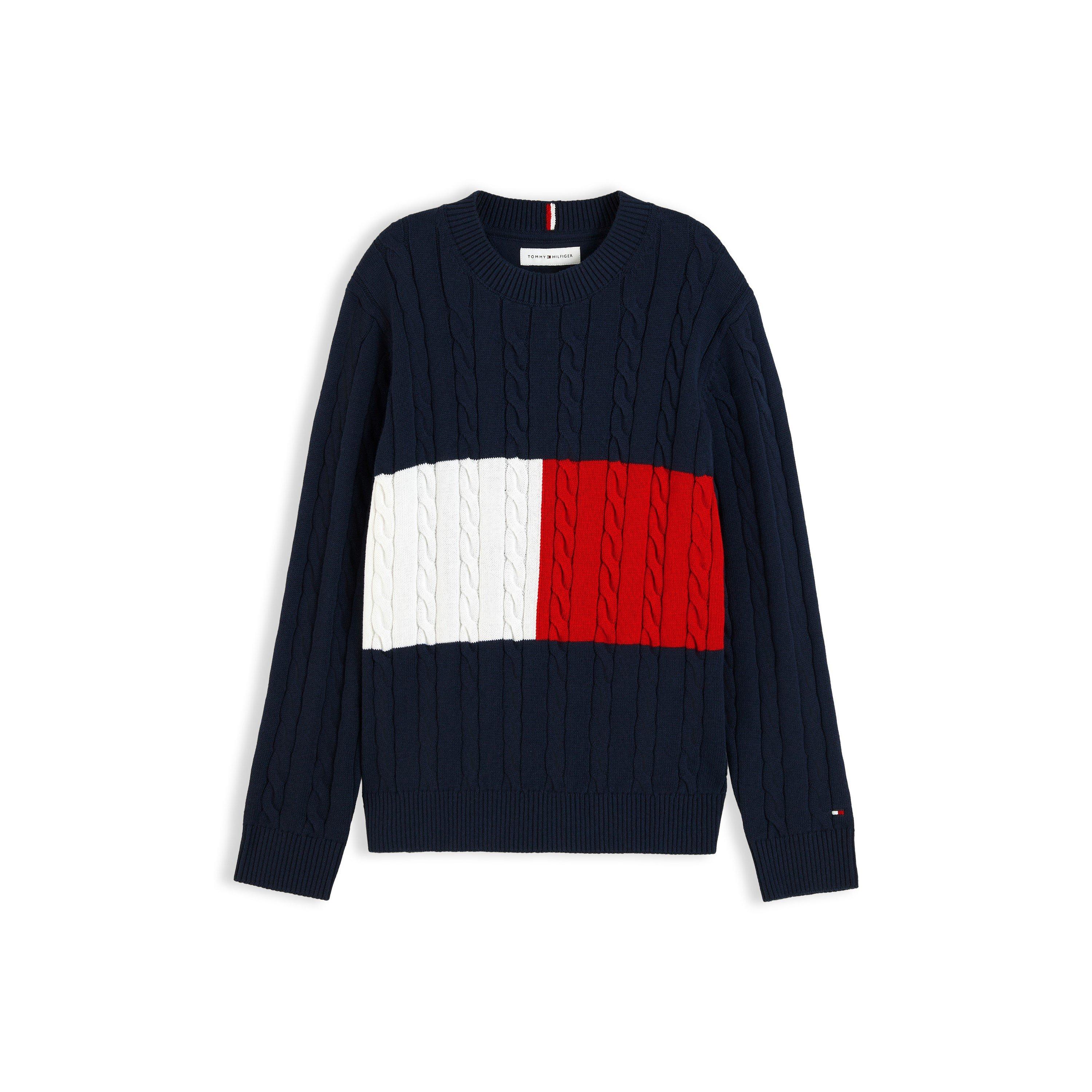 Blue Flag 0MS - Tommy Hilfiger - Tommy Lg Flag Knit Jn64 - 1