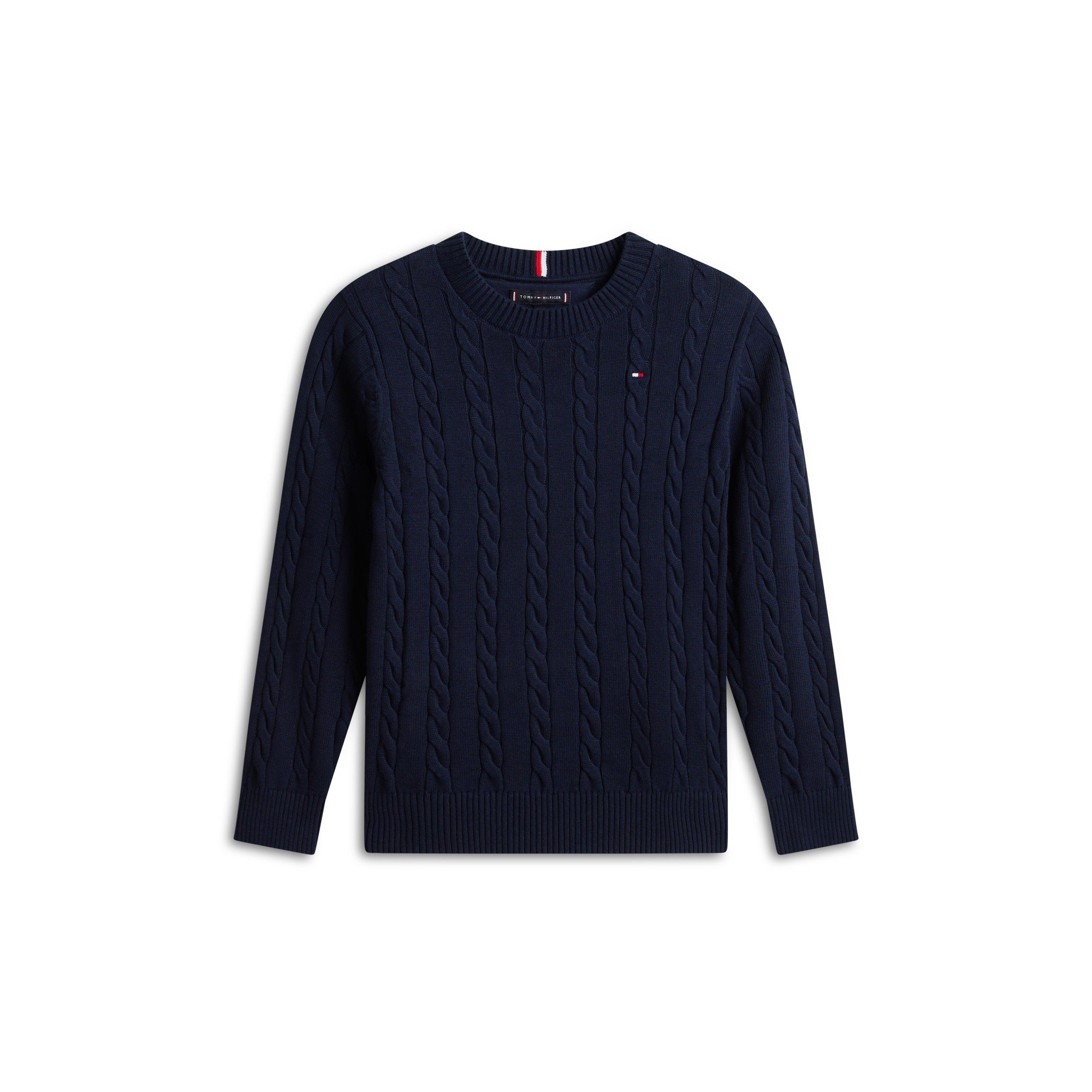 Dark Blue C1G - Tommy Hilfiger - Tommy Cable Knit Jn64 - 1