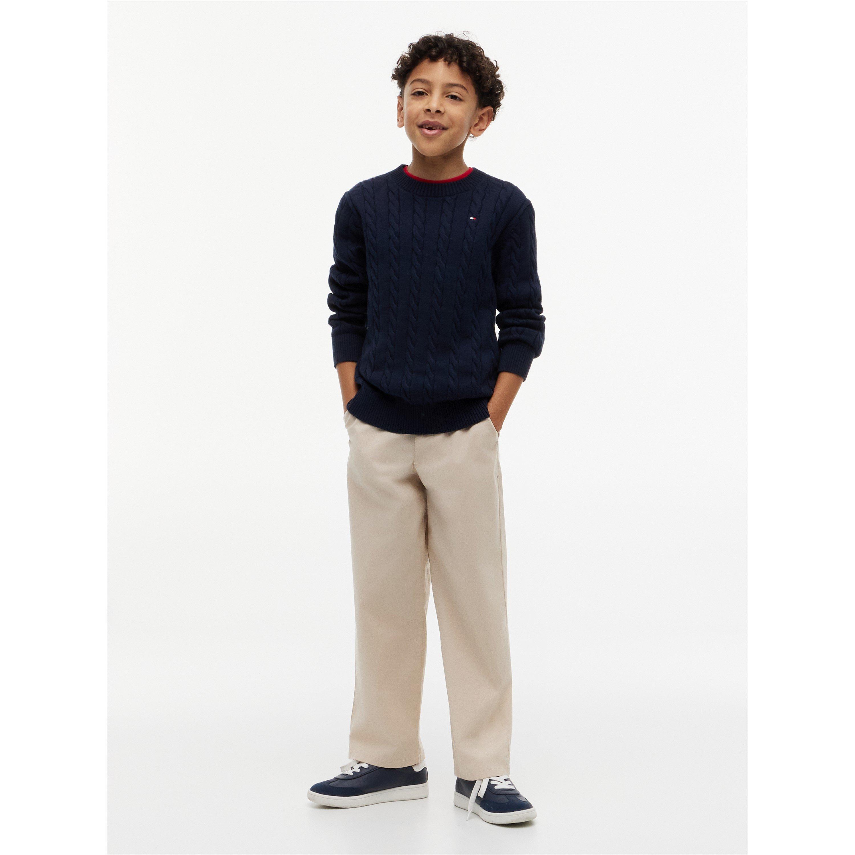 Dark Blue C1G - Tommy Hilfiger - Tommy Cable Knit Jn64 - 4