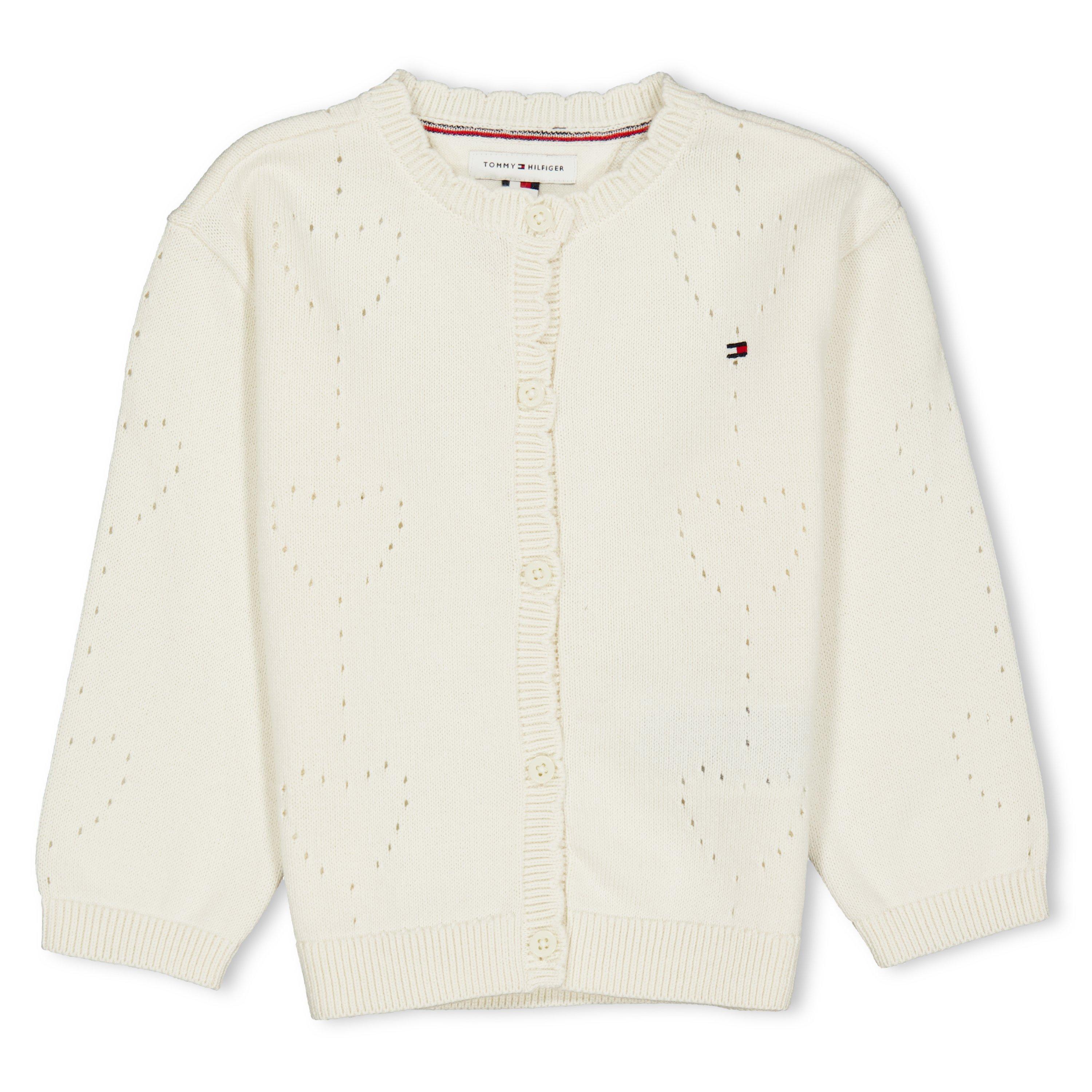 Ivory Petal Z00 - Tommy Hilfiger - Kids' Heart Cardigan - 1