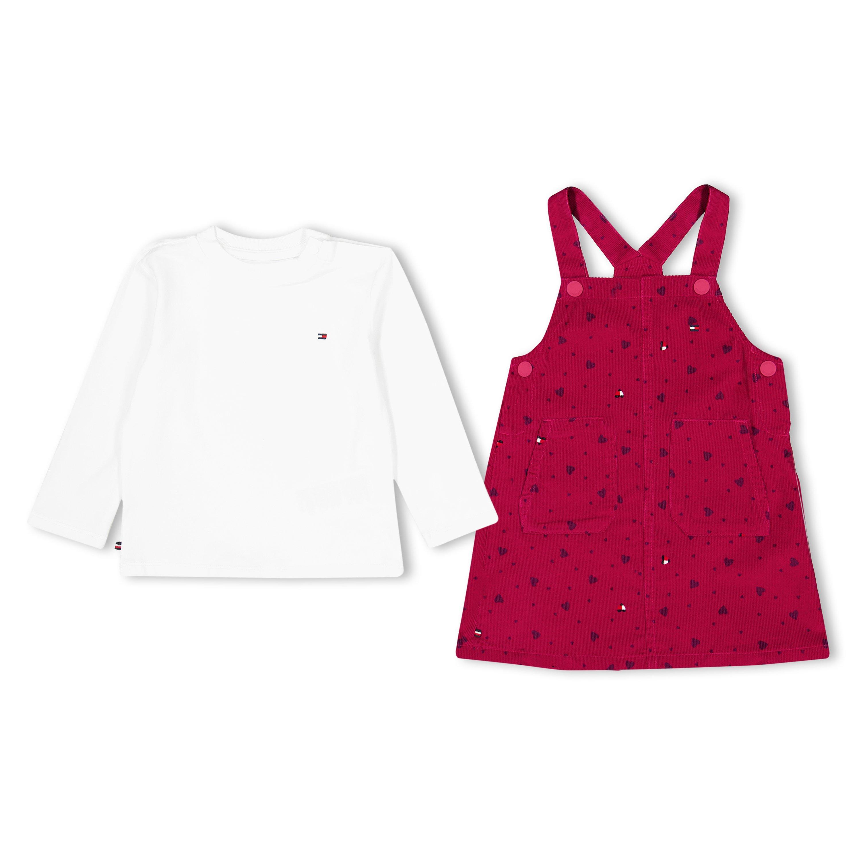 Berry XIR - Tommy Hilfiger - Kids' Cotton Dungarees and T-Shirt Clothing Set - 1