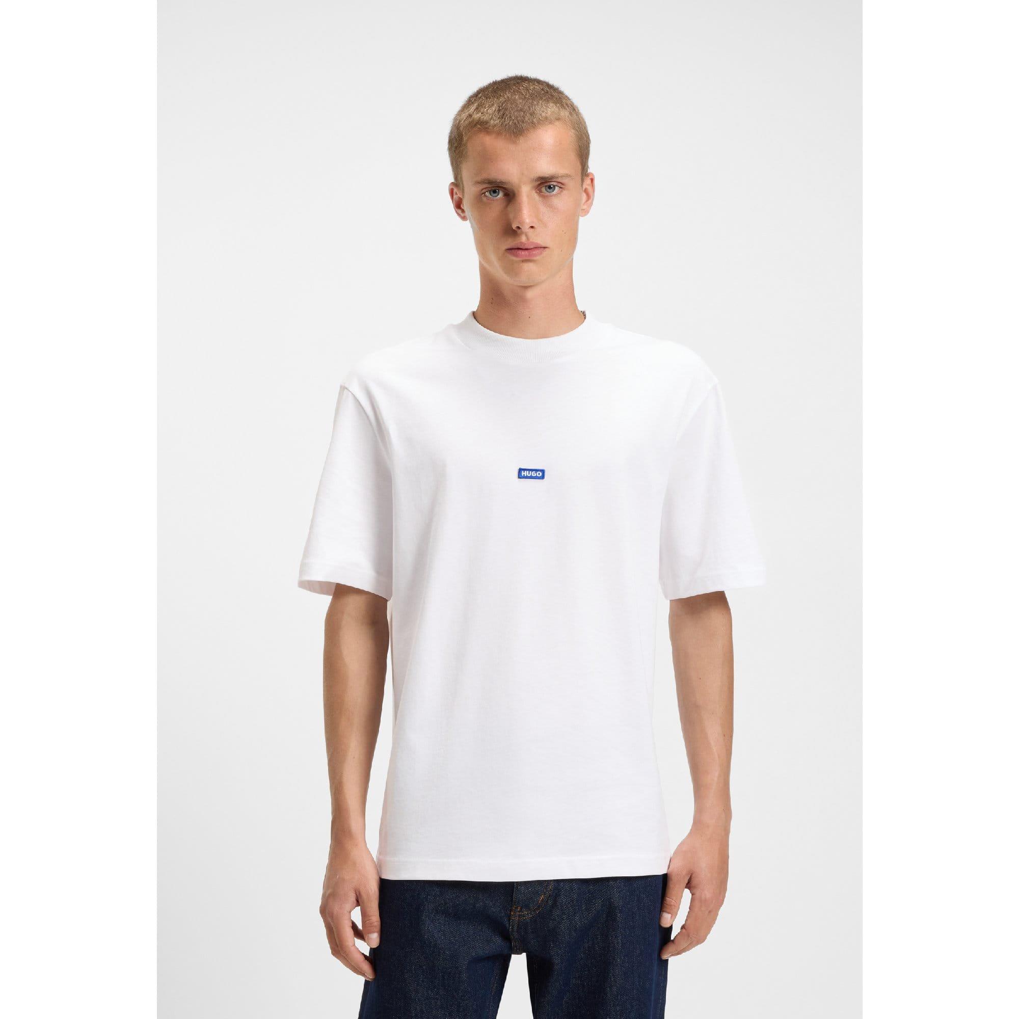 White - Hugo - Nieros Logo Patch T-Shirt - 2