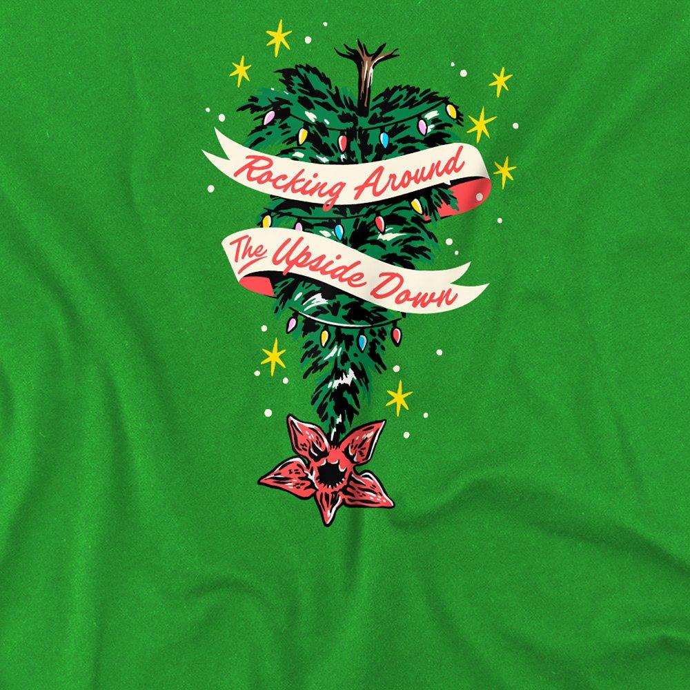 Green - Stranger Things - Stranger Things Christmas Tree Upside Down Kids T- - 2