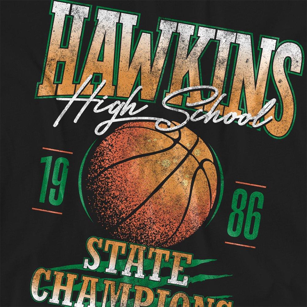 Black - Stranger Things - Stranger Things Hawkins Champions Womens T-Shirt - 2