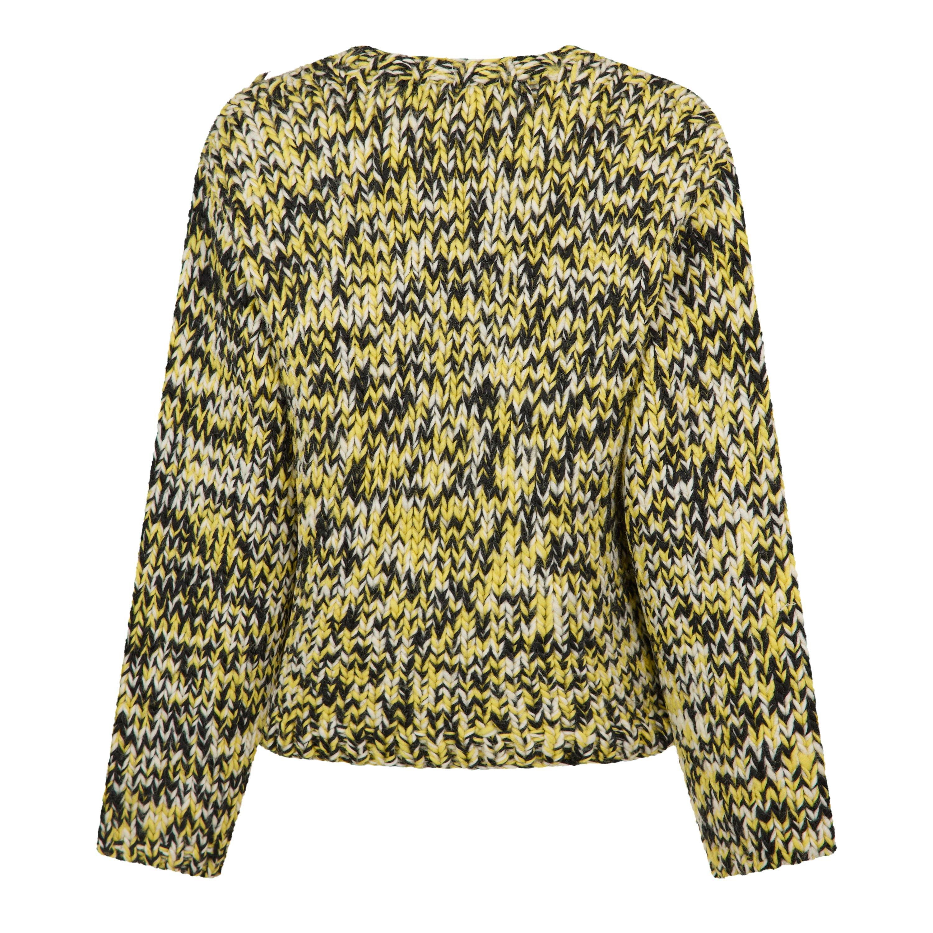 Blazing Yellow - Ganni - Ganni Hndknt Crwnck Ld62 - 2