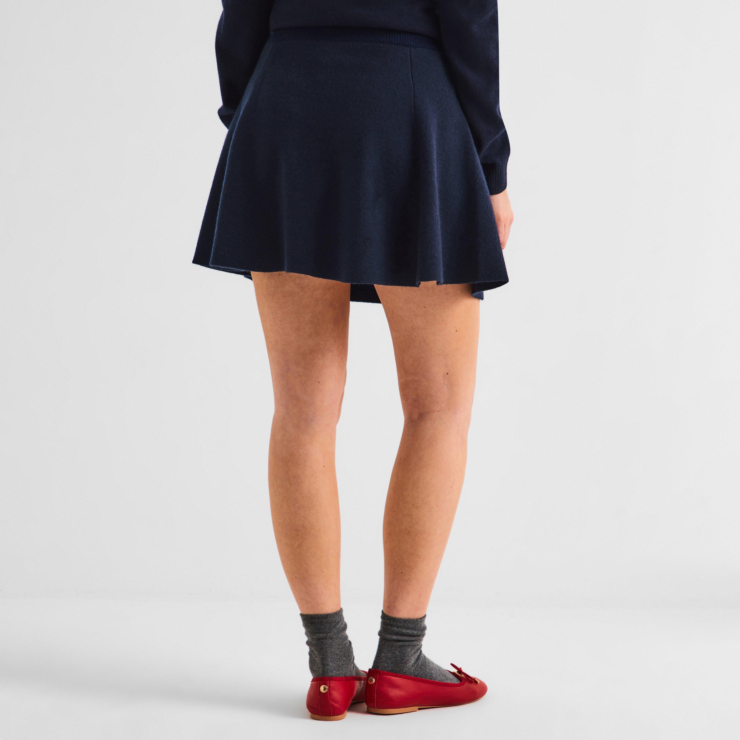 Sky Captain - Ganni - Women's Cashmere Wool Mini Skirt - 4