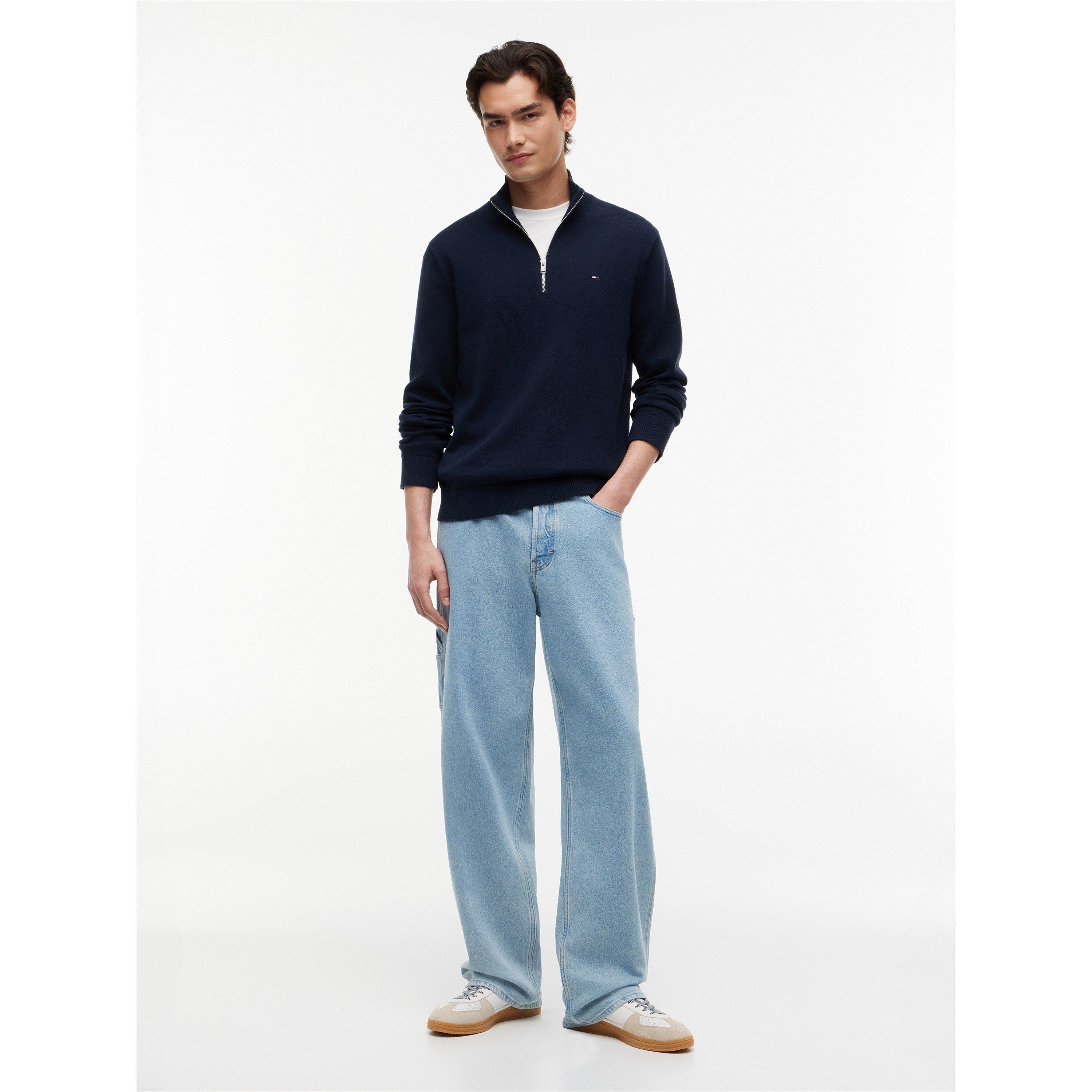 Dark Blue - Tommy Jeans - TJ Slm Ess Lght 1/4 Sn64 - 4