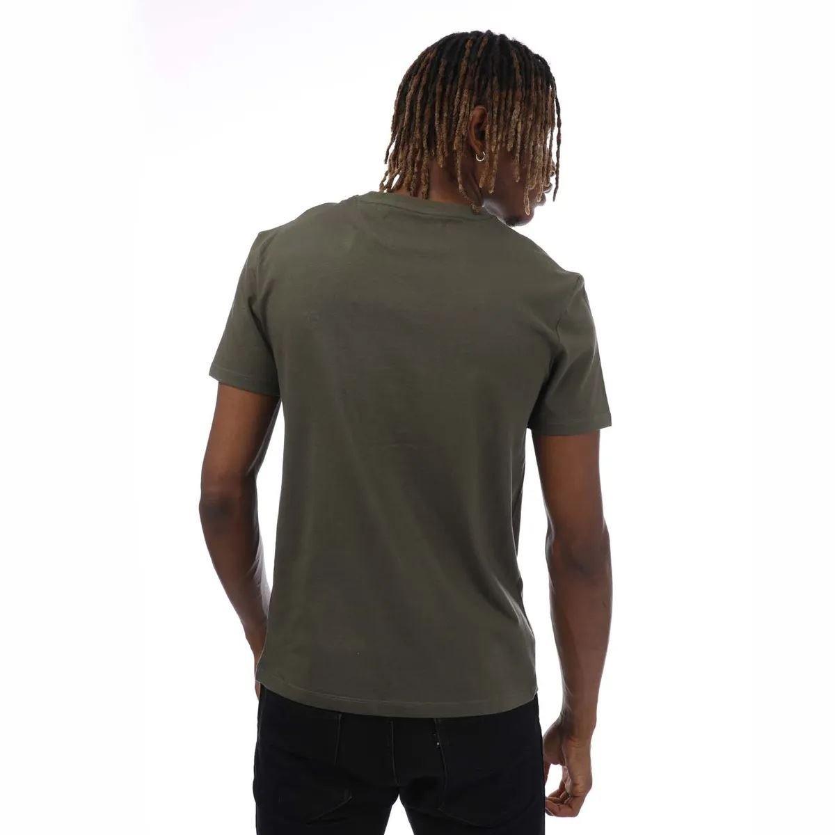 Khaki - Timberland - Dustan River Short Sleeve T-Shirt - 3