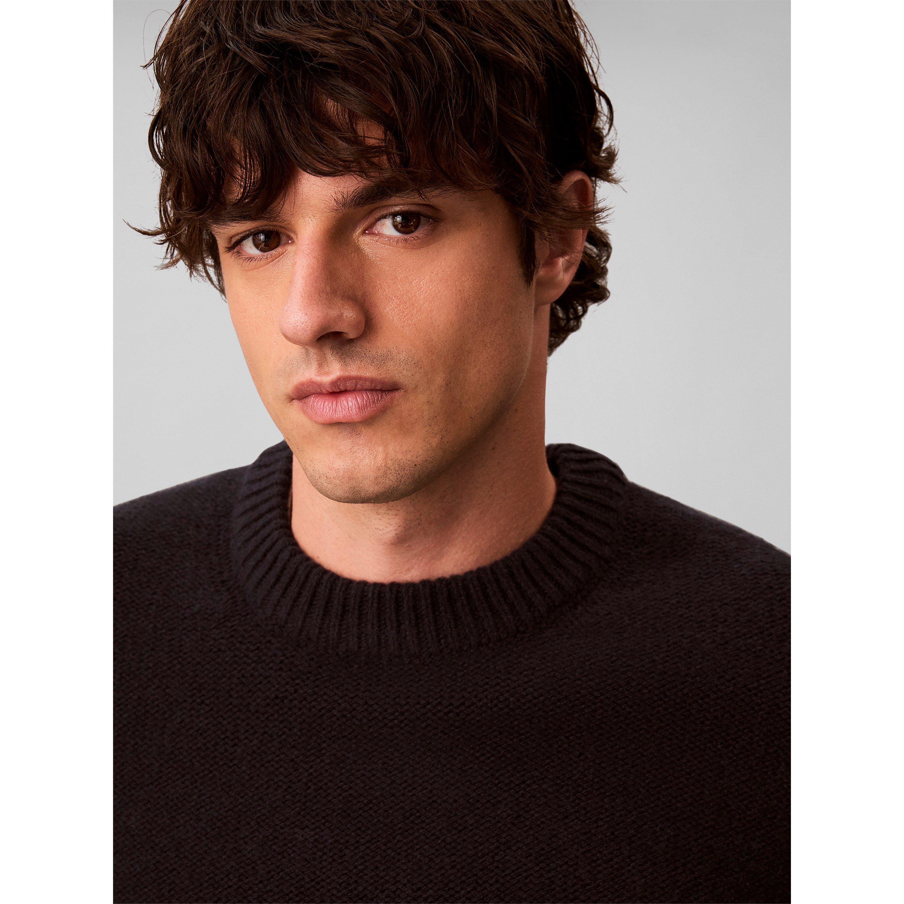 Black - Calvin Klein Jeans - CKJ Mono Knit Crew Sn64 - 5