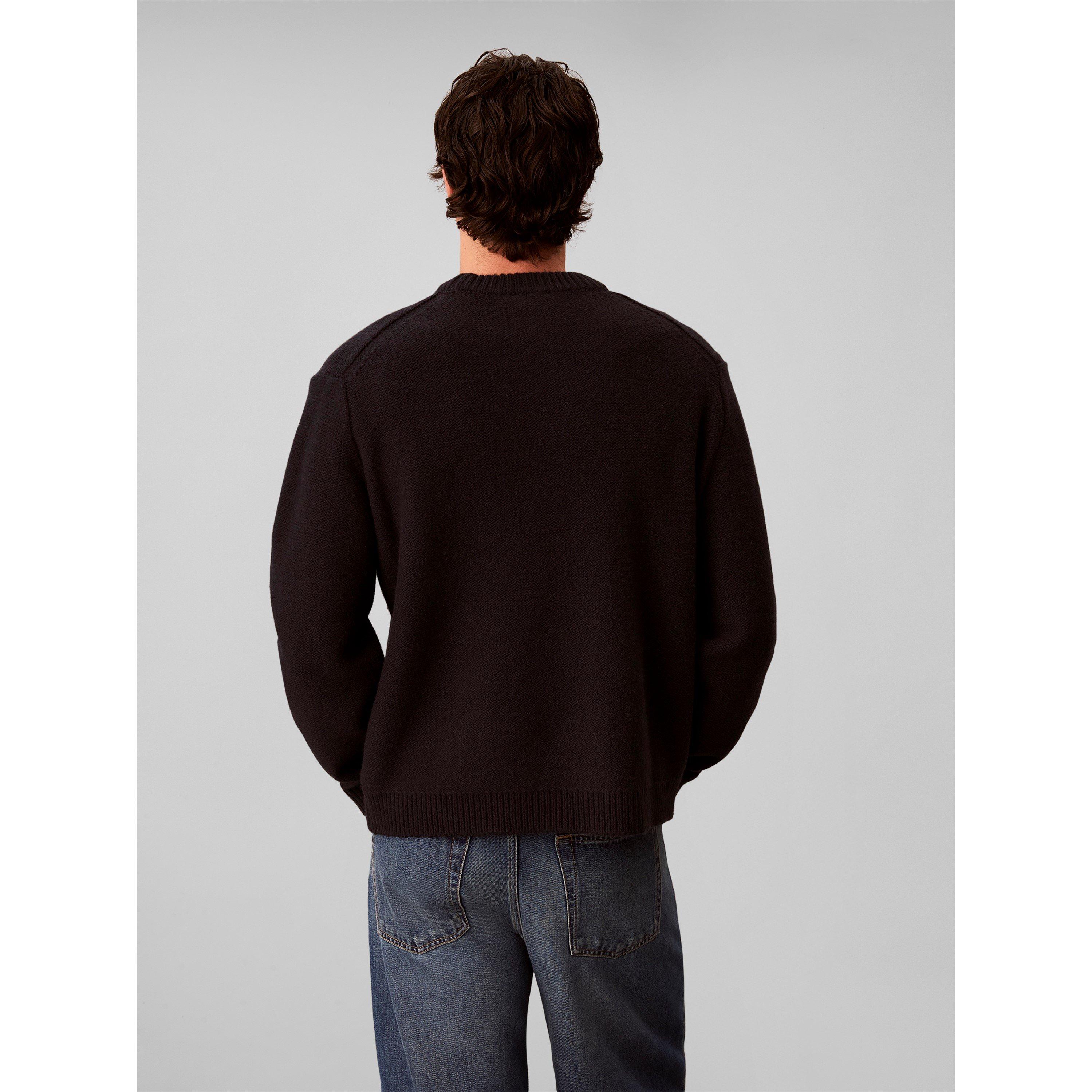 Black - Calvin Klein Jeans - CKJ Mono Knit Crew Sn64 - 7