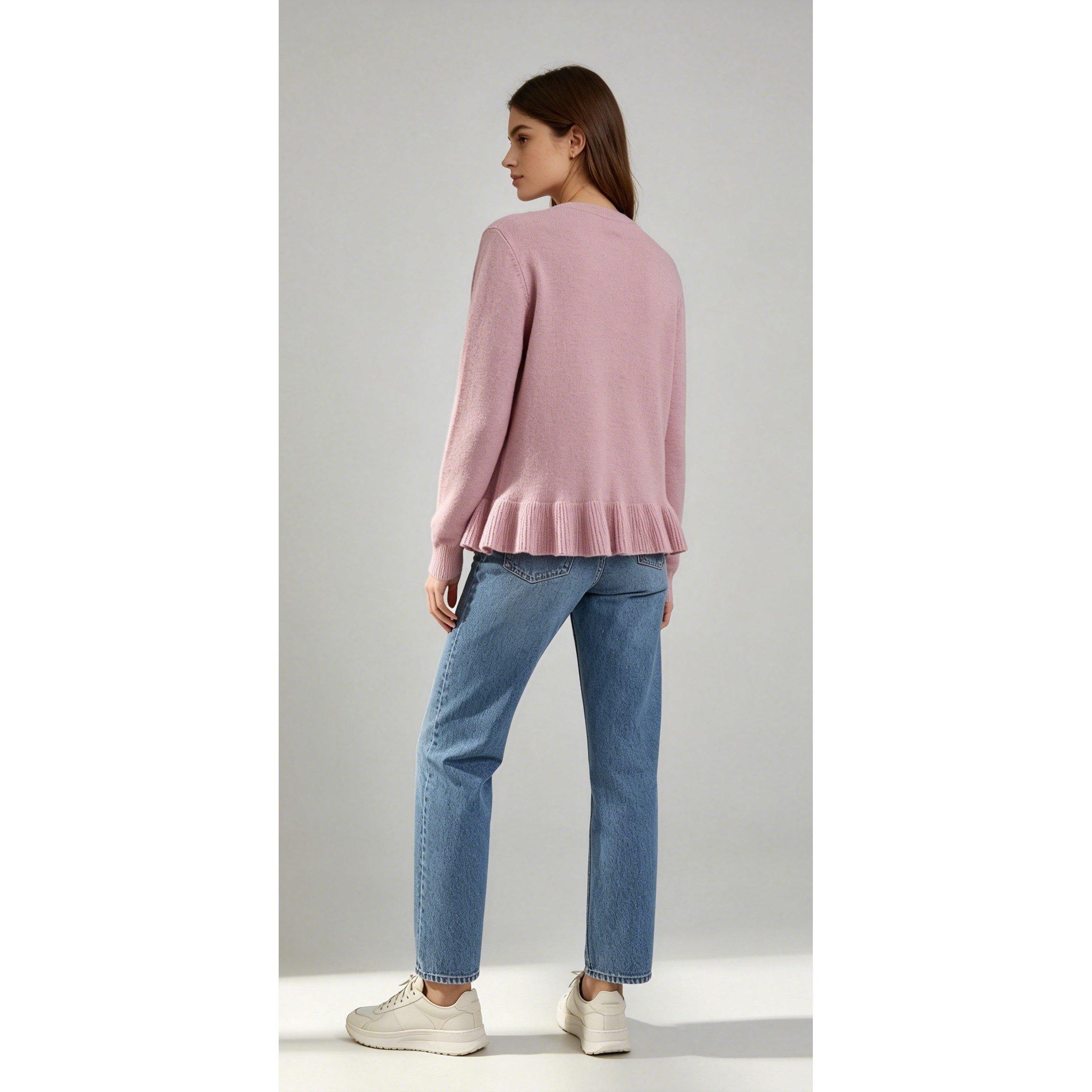 Roze - Miso - Miso Frill Hem Cardi Ld71 - 2