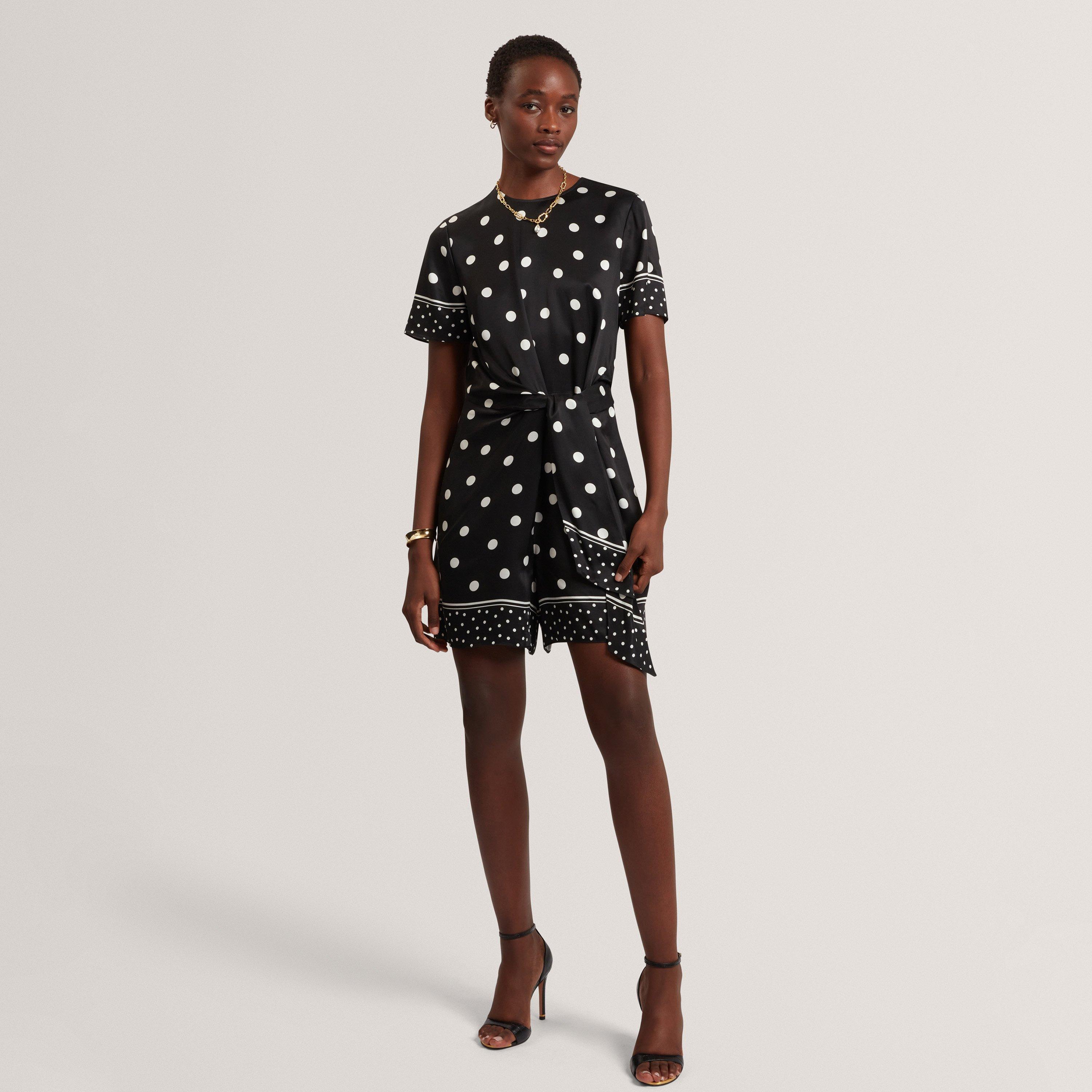 BLACK - Ted Baker - Women's Printed Playsuit - 5