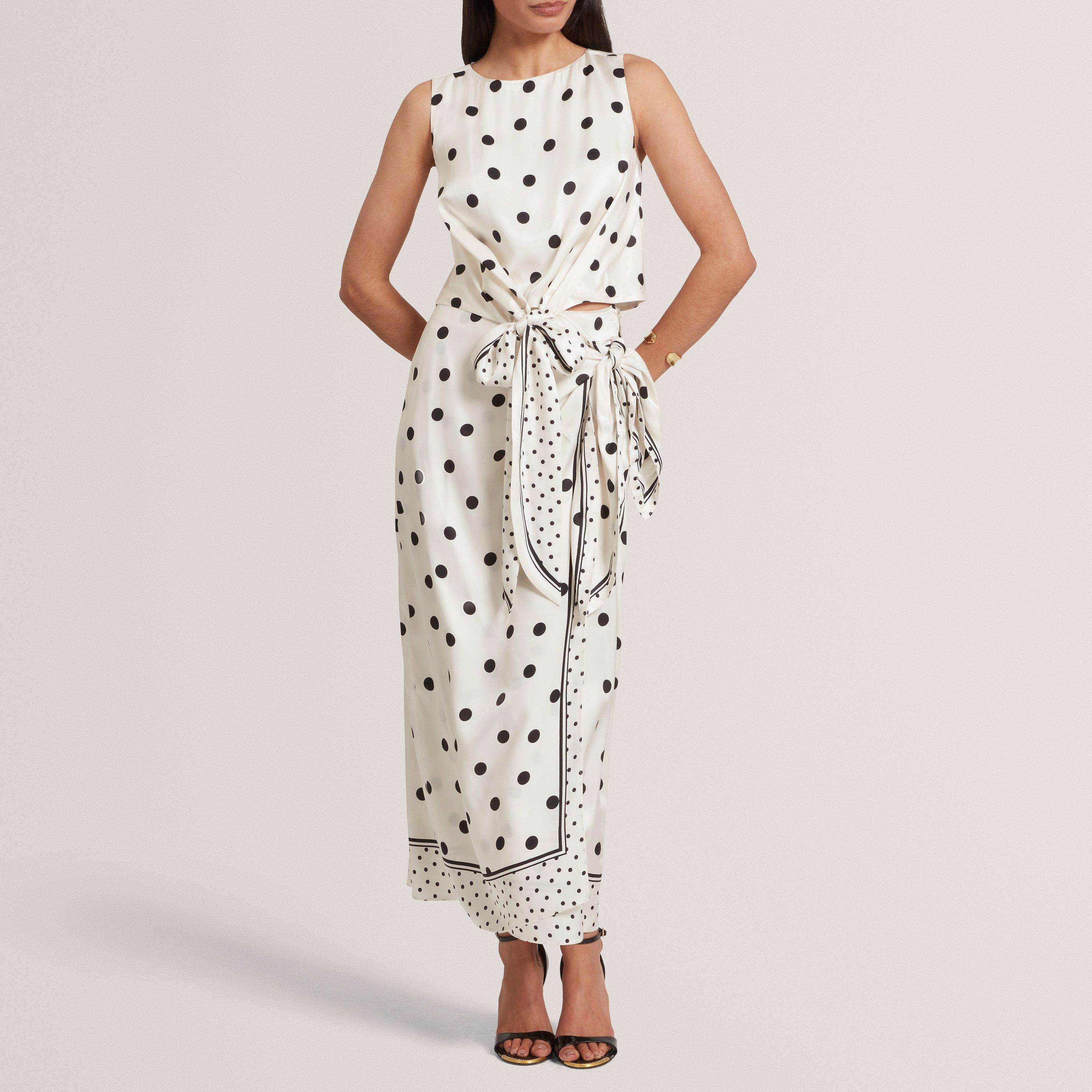 IVORY - Ted Baker - Women's Knot Detail Midi Skirt - 5