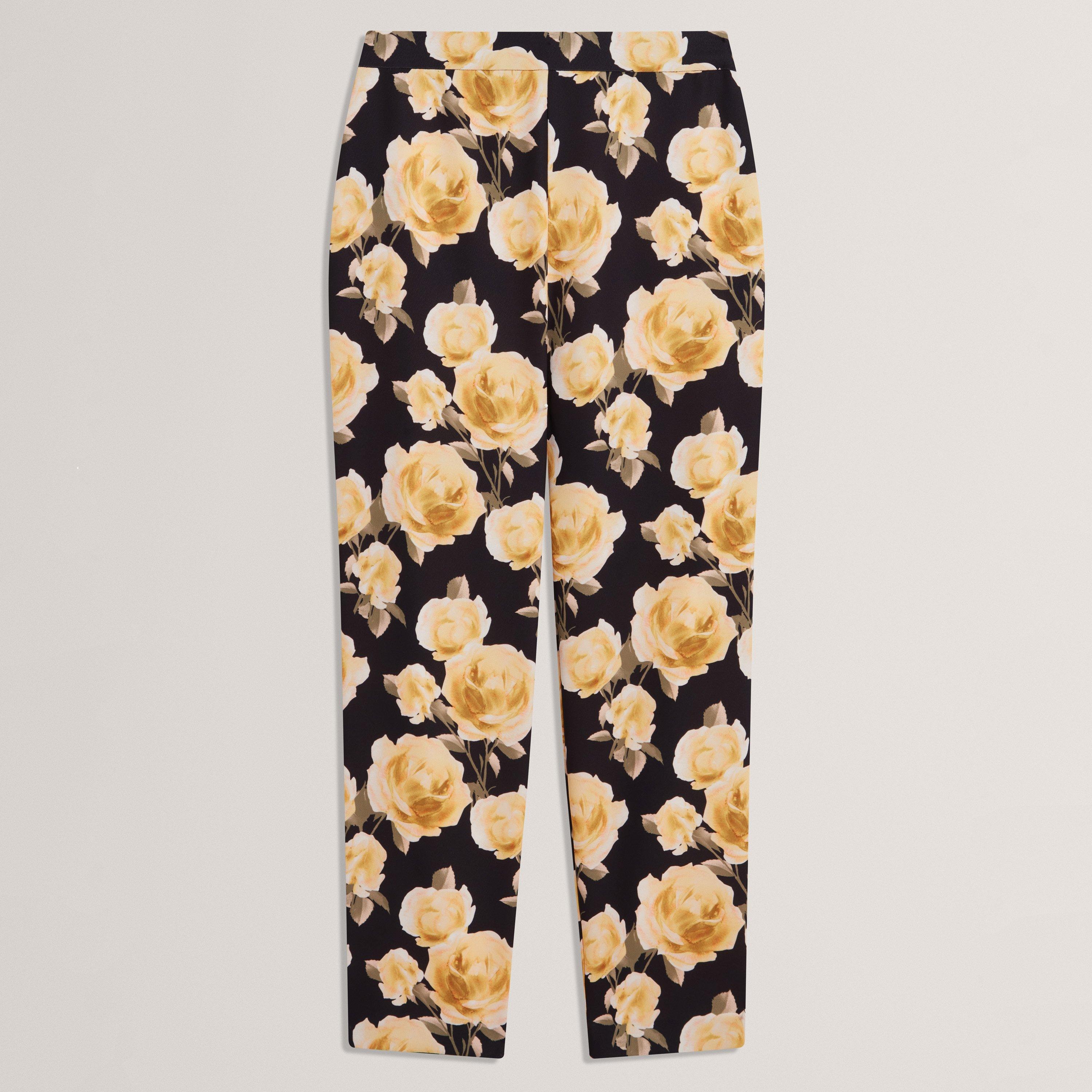 Ted Baker Women's Printed Tapered Tailored Trousers - Black - 16 (XL)
