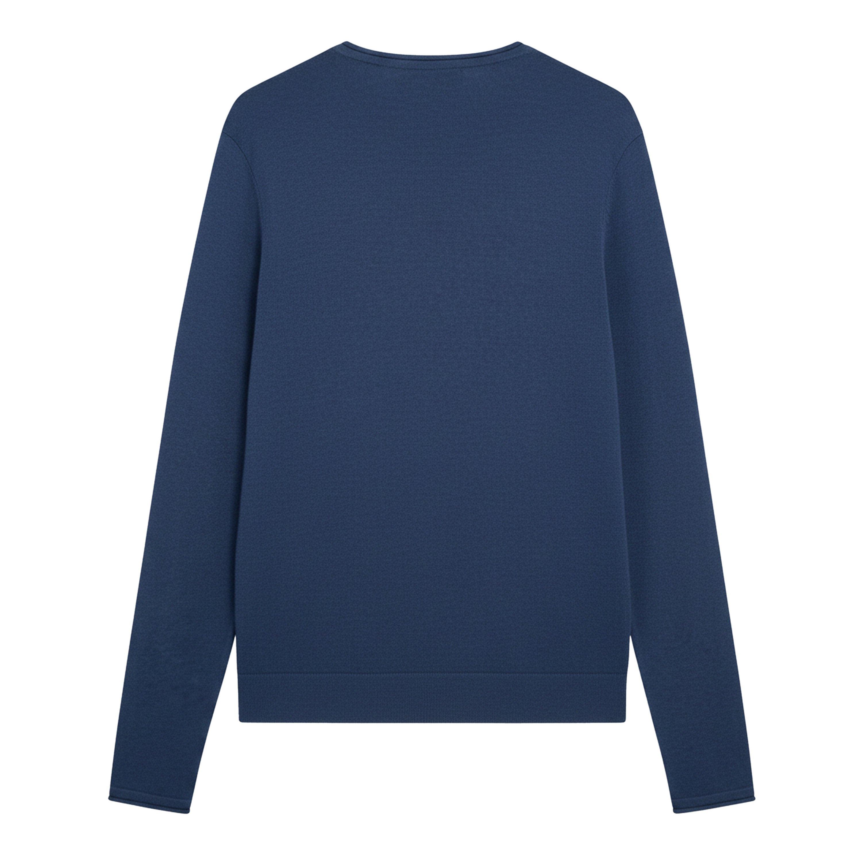 MID-NAVY - Ted Baker - Men's Linen Blend Crew Neck Jumper - 2