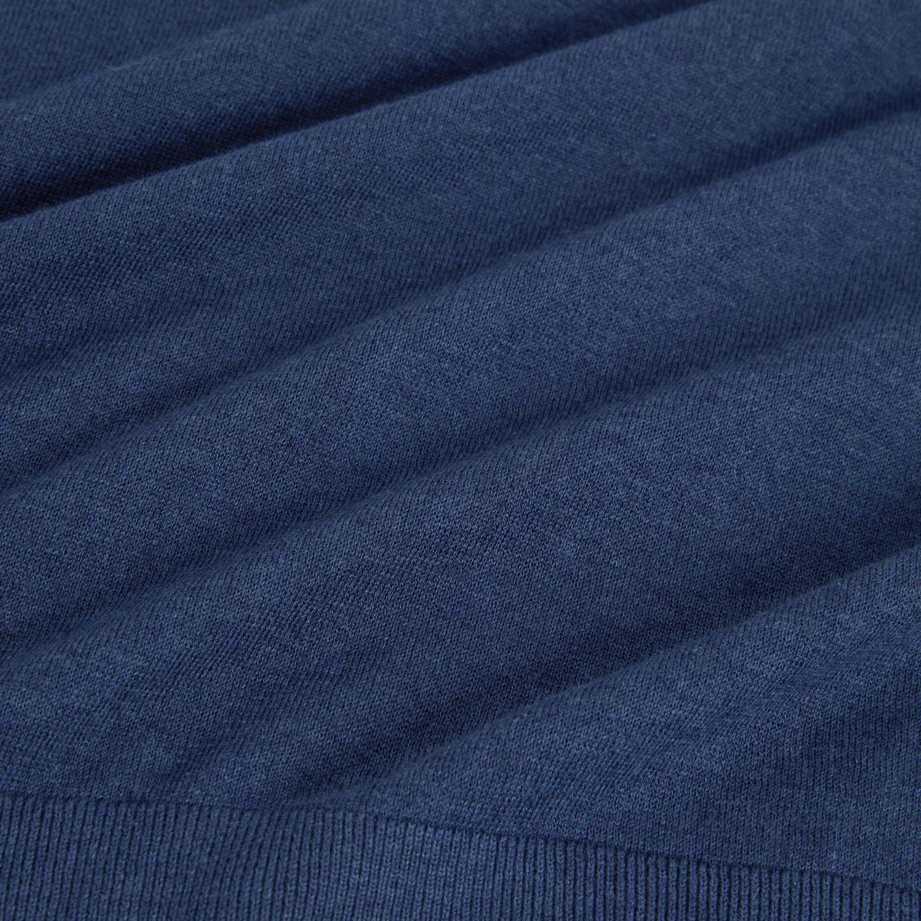 MID-NAVY - Ted Baker - Men's Linen Blend Crew Neck Jumper - 4