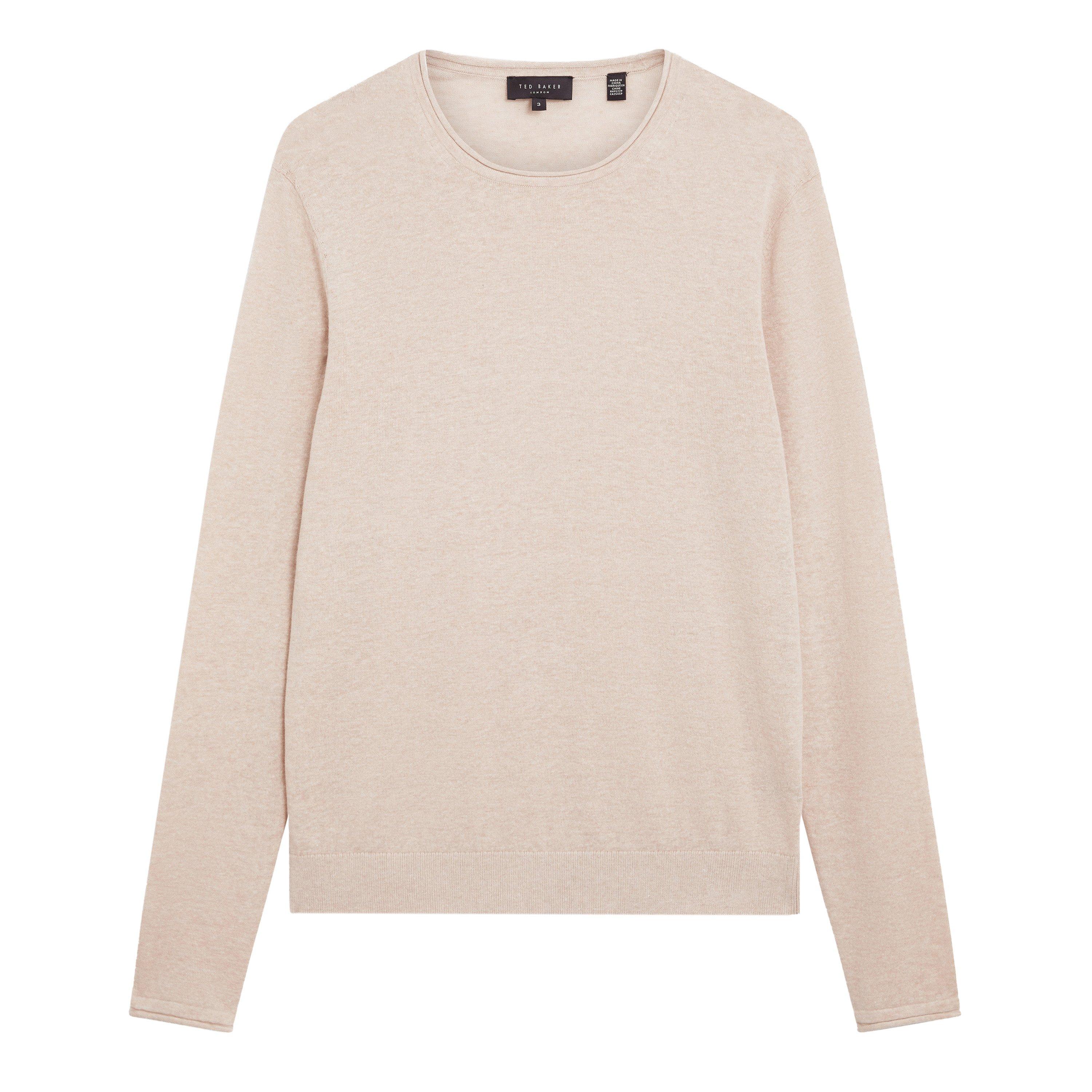 Ted Baker Men's Linen Blend Crew Neck Jumper - Taupe - S (2)