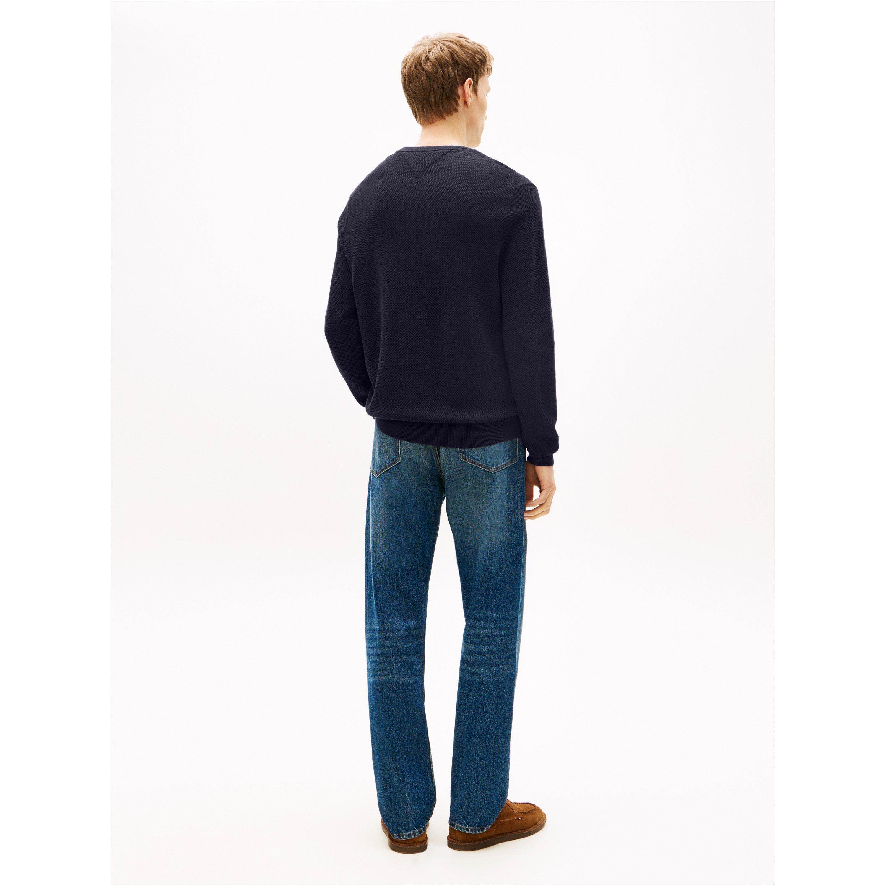 Navy - Tommy Hilfiger - Tommy Hilfiger Essential Structure Crew Neck - 6