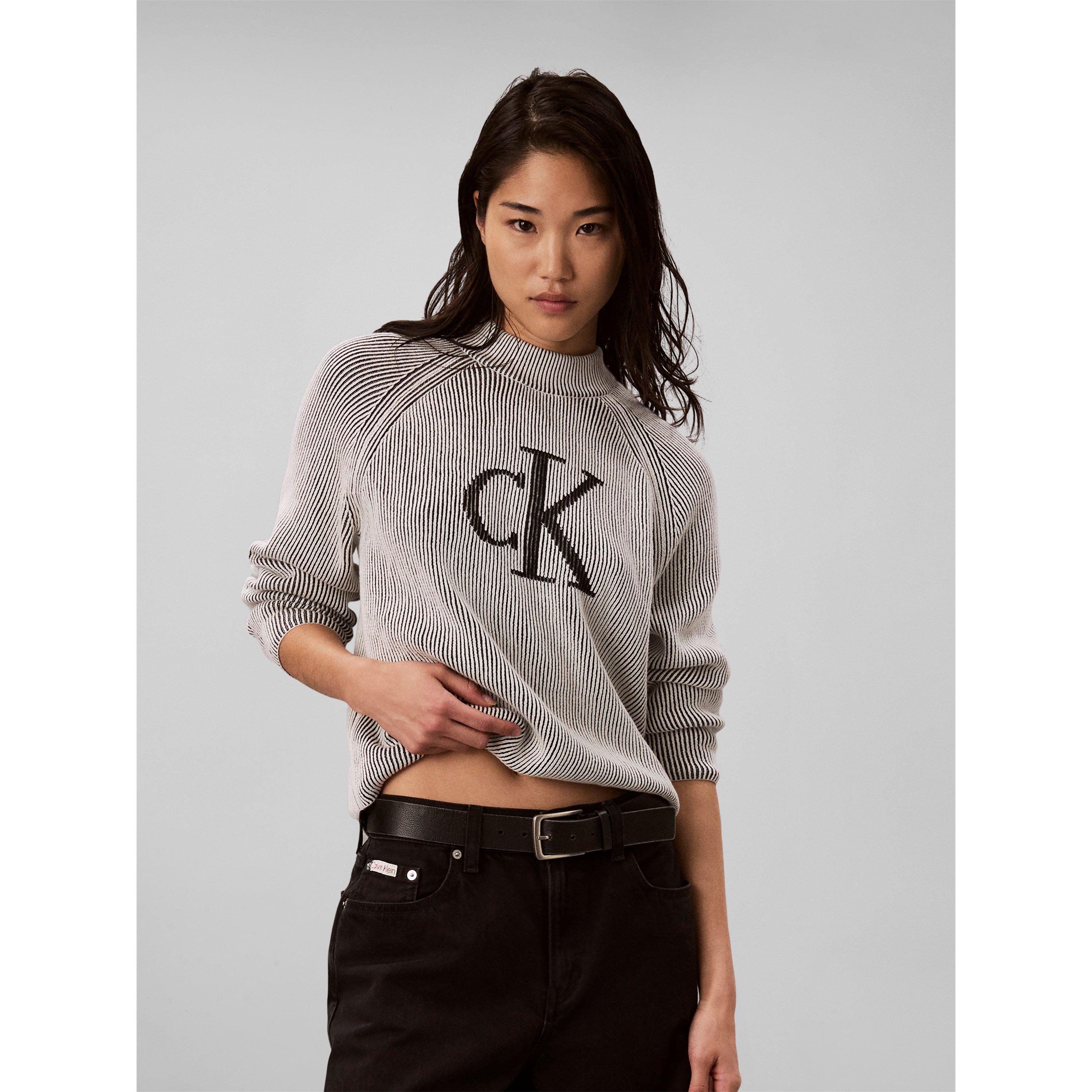Black/Grey - Calvin Klein Jeans - CKJ Rib MN Jmpr Ld64 - 2