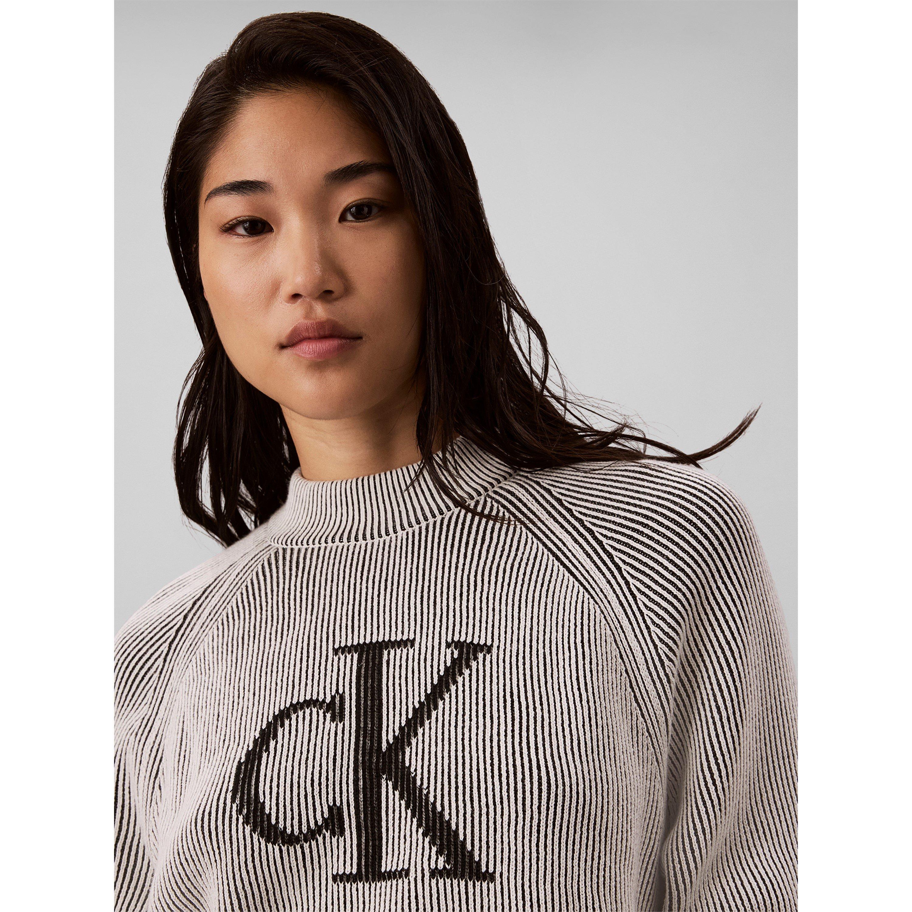Black/Grey - Calvin Klein Jeans - CKJ Rib MN Jmpr Ld64 - 5