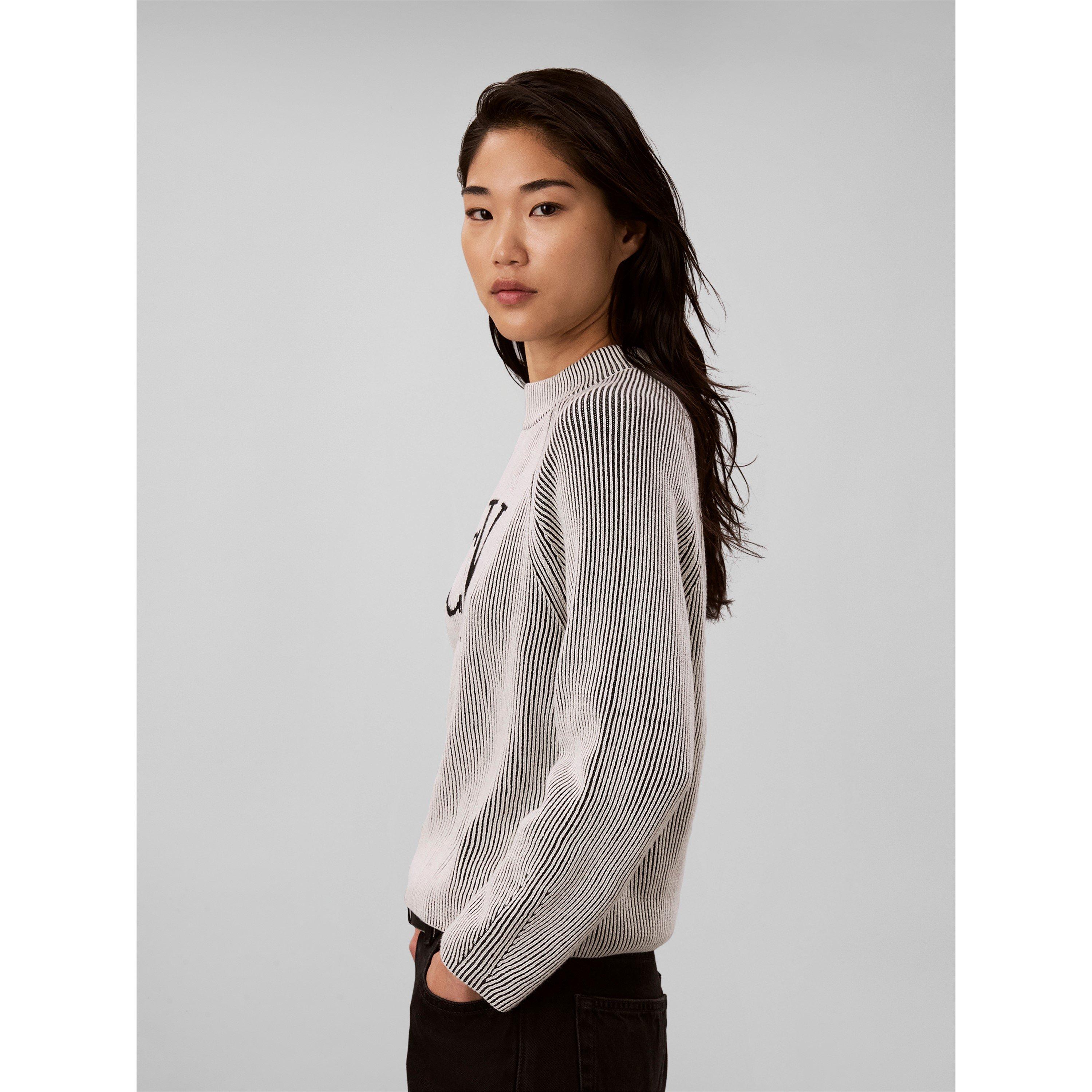 Black/Grey - Calvin Klein Jeans - CKJ Rib MN Jmpr Ld64 - 6